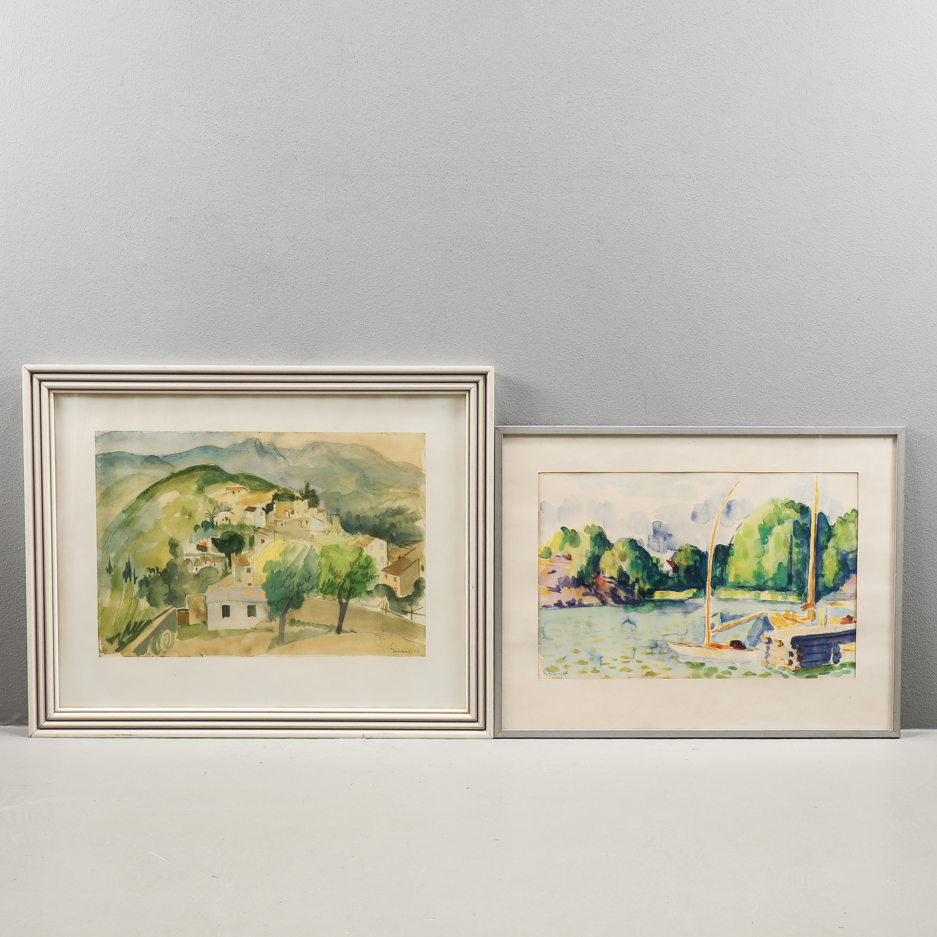 REPRODUKTIONER 2 stycken Isaac Grünewald.