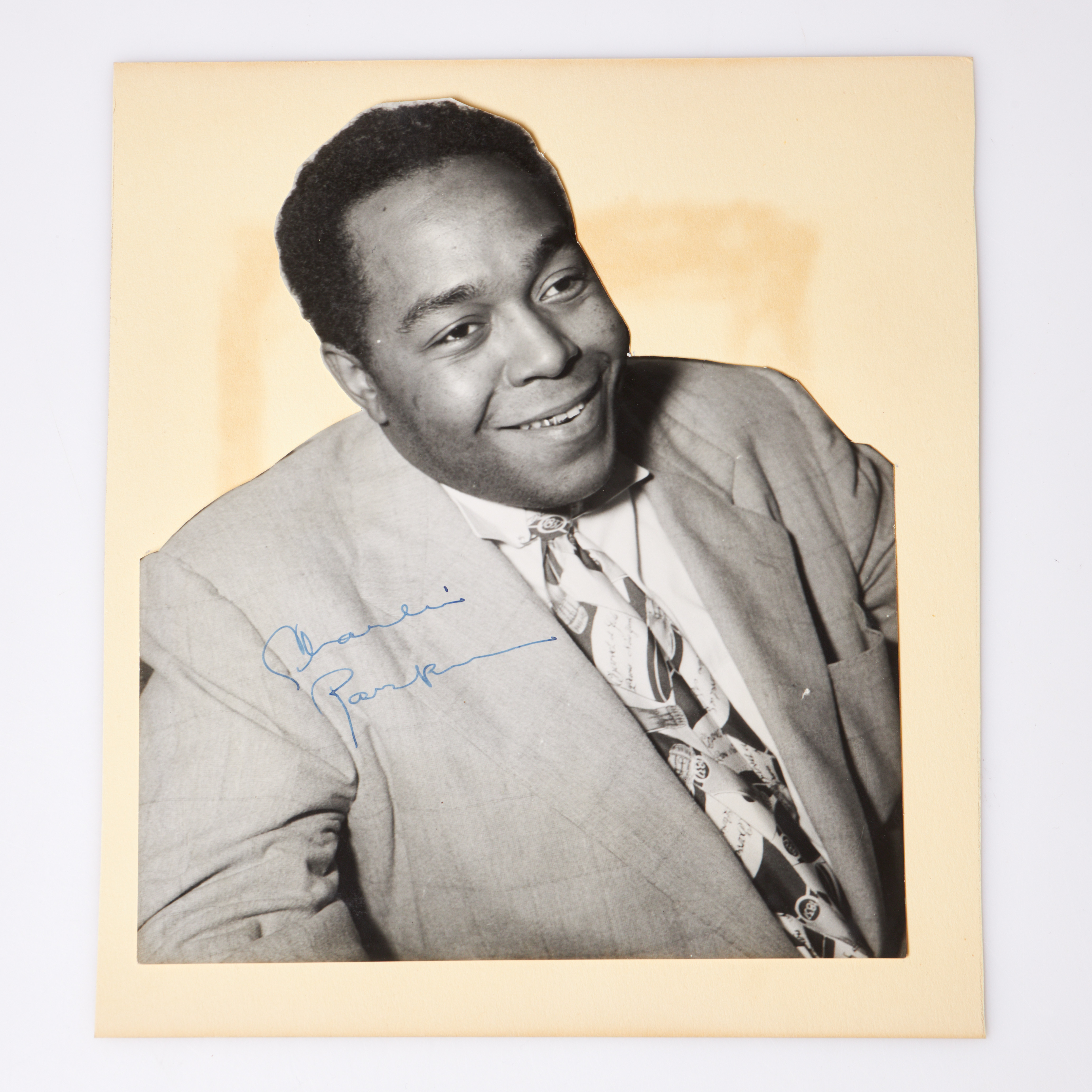 CHARLIE PARKER. Signerat fotografi, Nalen, Stockholm, 1952.