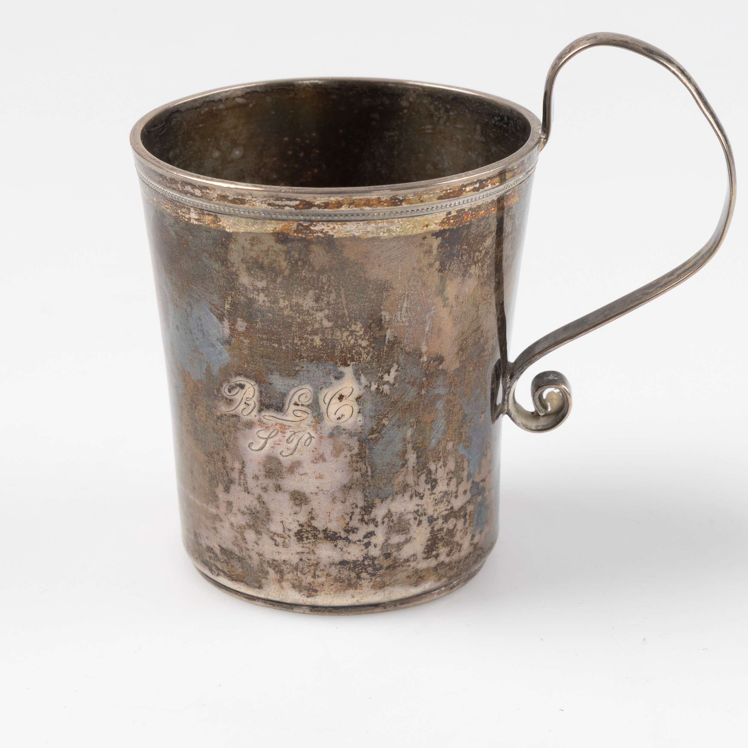 GUSTAF HAMNQVIST. Mugg, Åmål, omkring år 1800, silver.