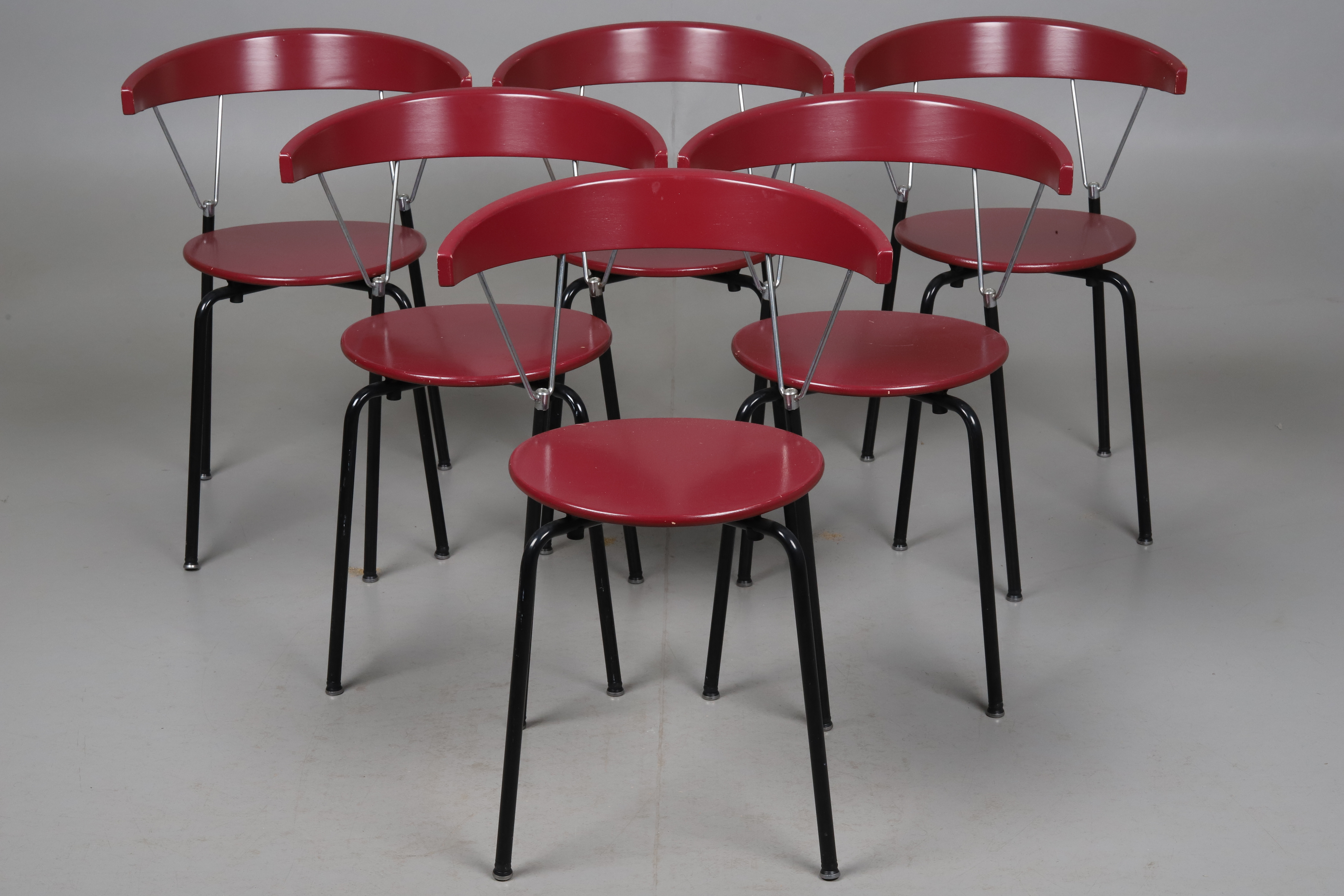 MÅRTEN CYRÉN & JONAS OSSLUND, STOLAR, 6 st, "KLYKA", MILJÖ EXPO.