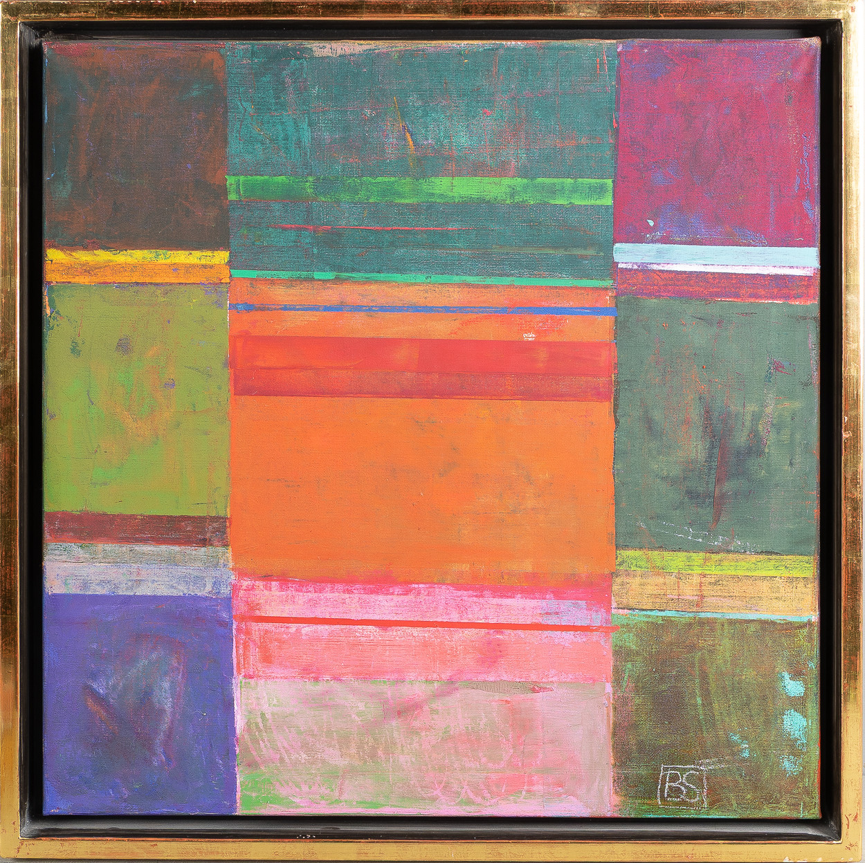 BRITTMARIE SUNDSTRÖM (FÖDD 1940). Komposition, olja på duk.