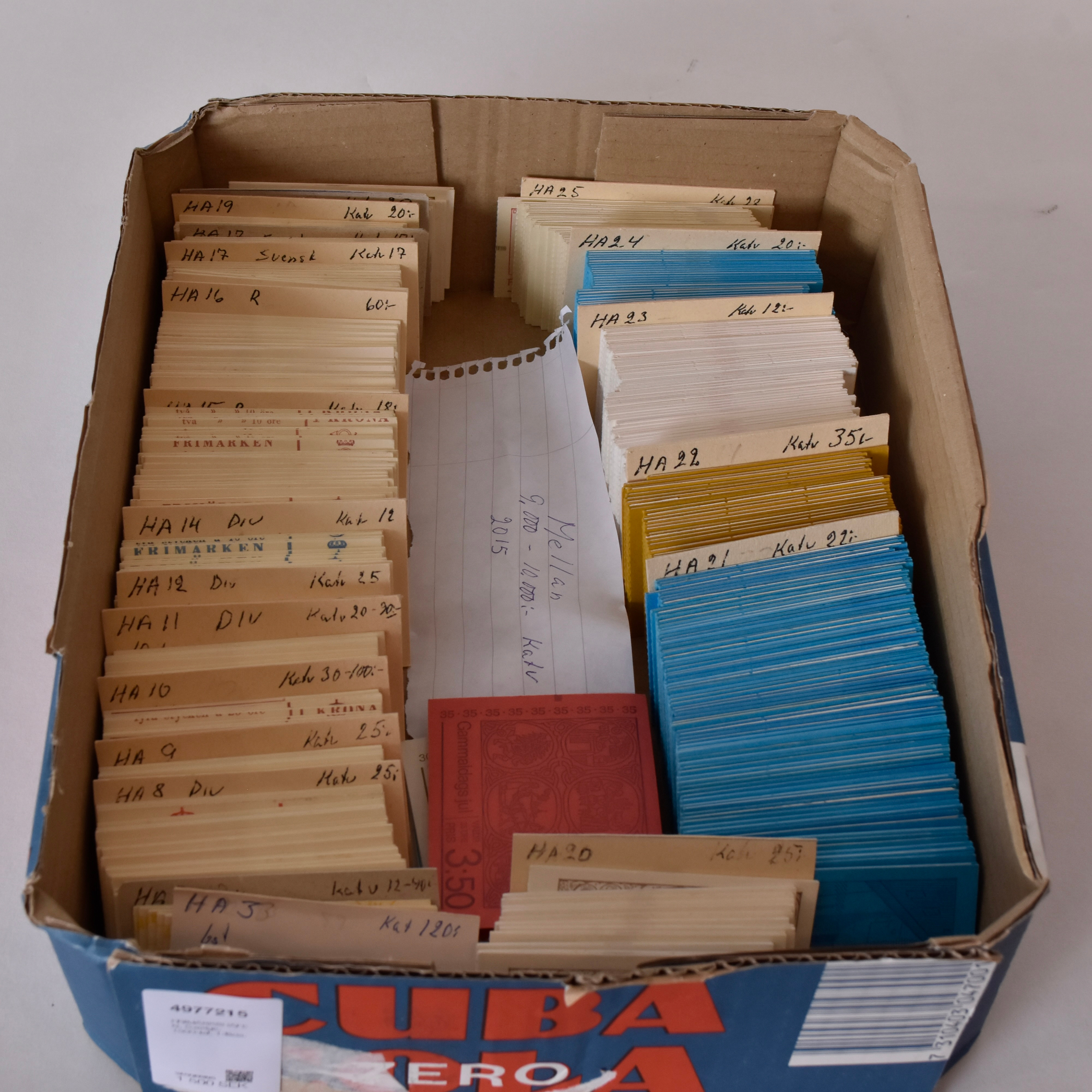 FRIMÄRKSHÄFEN, Sverige, 1900-tal, 1-låda.