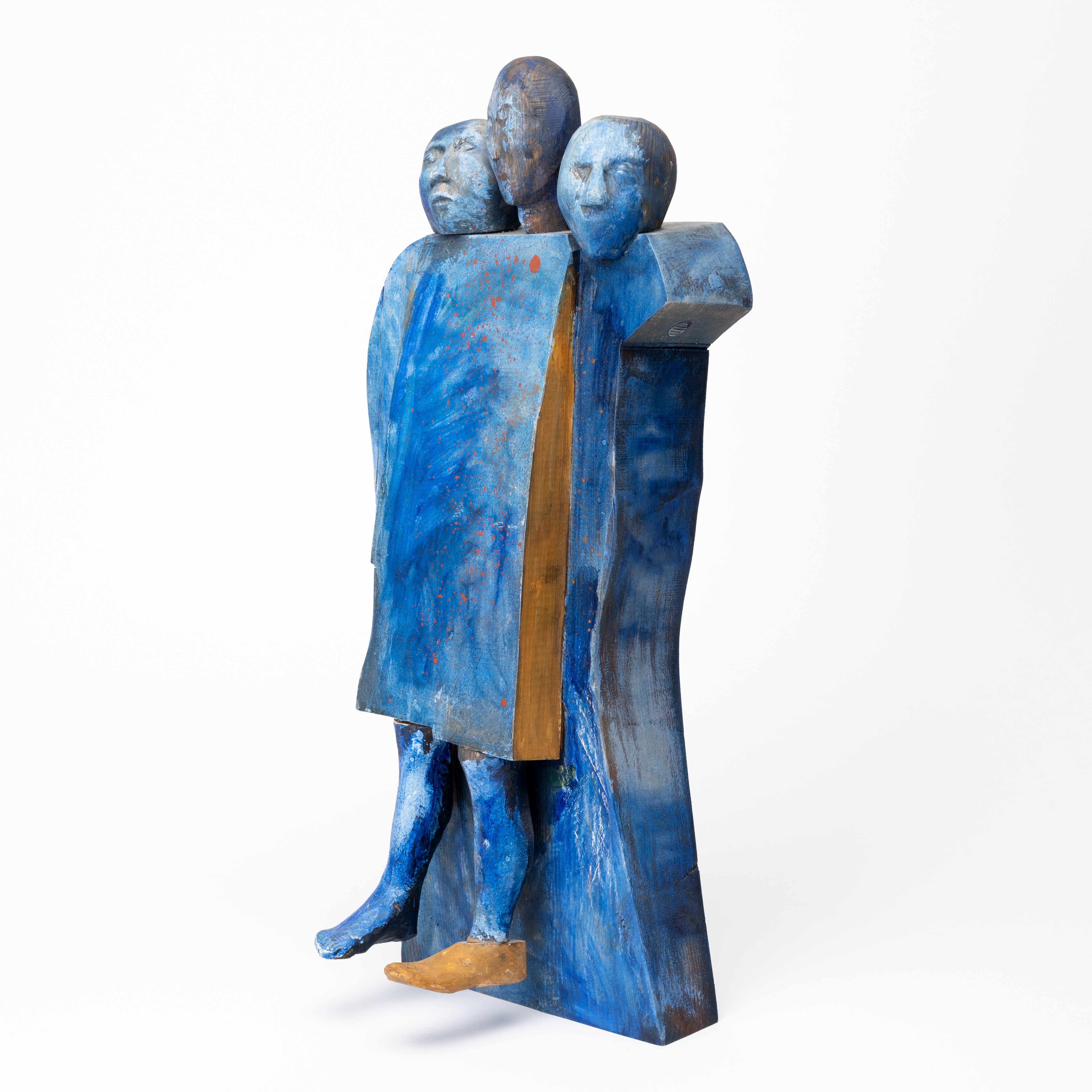 MATS ERIKSSON. Figurer, skulptur, trä, bemålad, signerad.