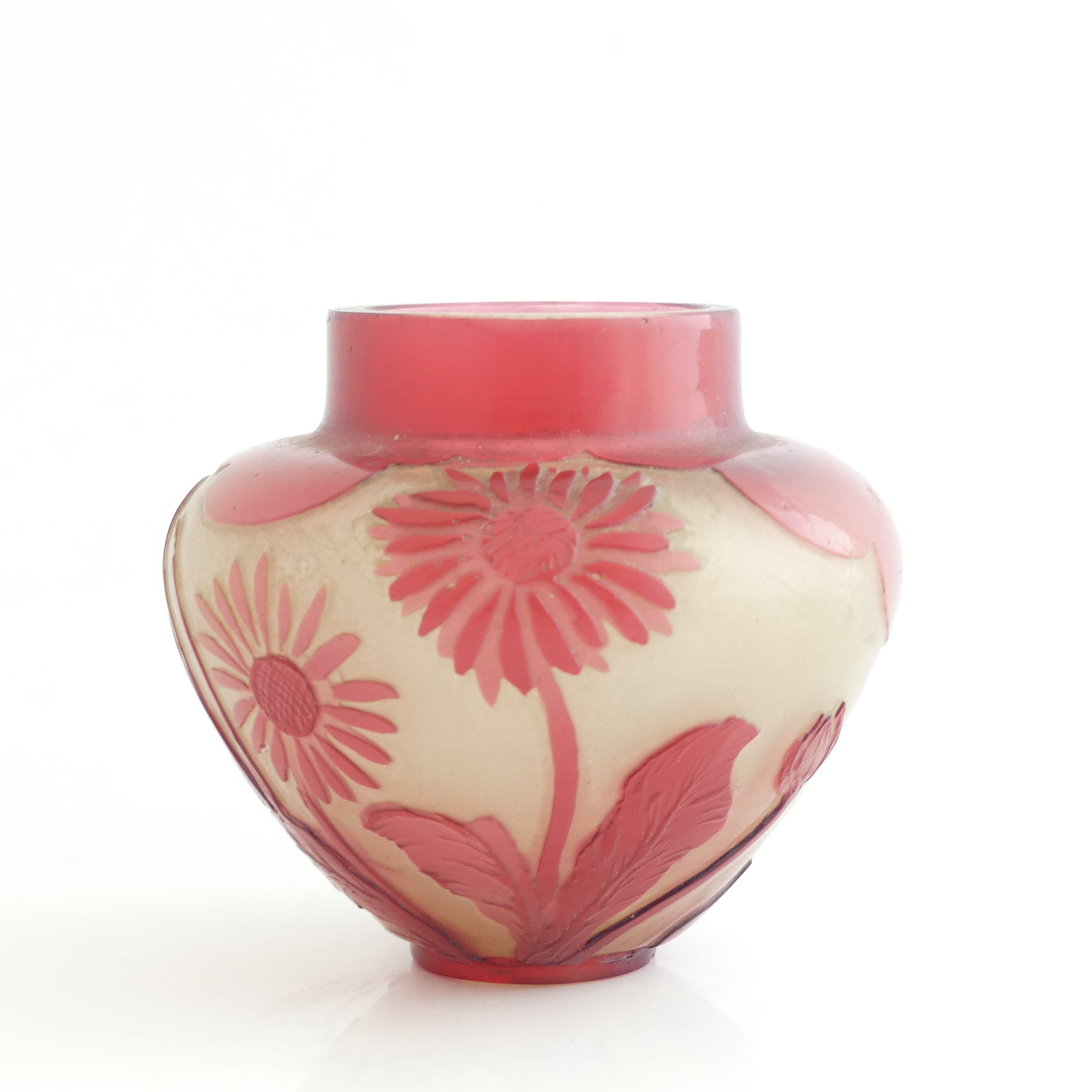 ÉMILE GALLÉ. vas, art noveau, signerad.