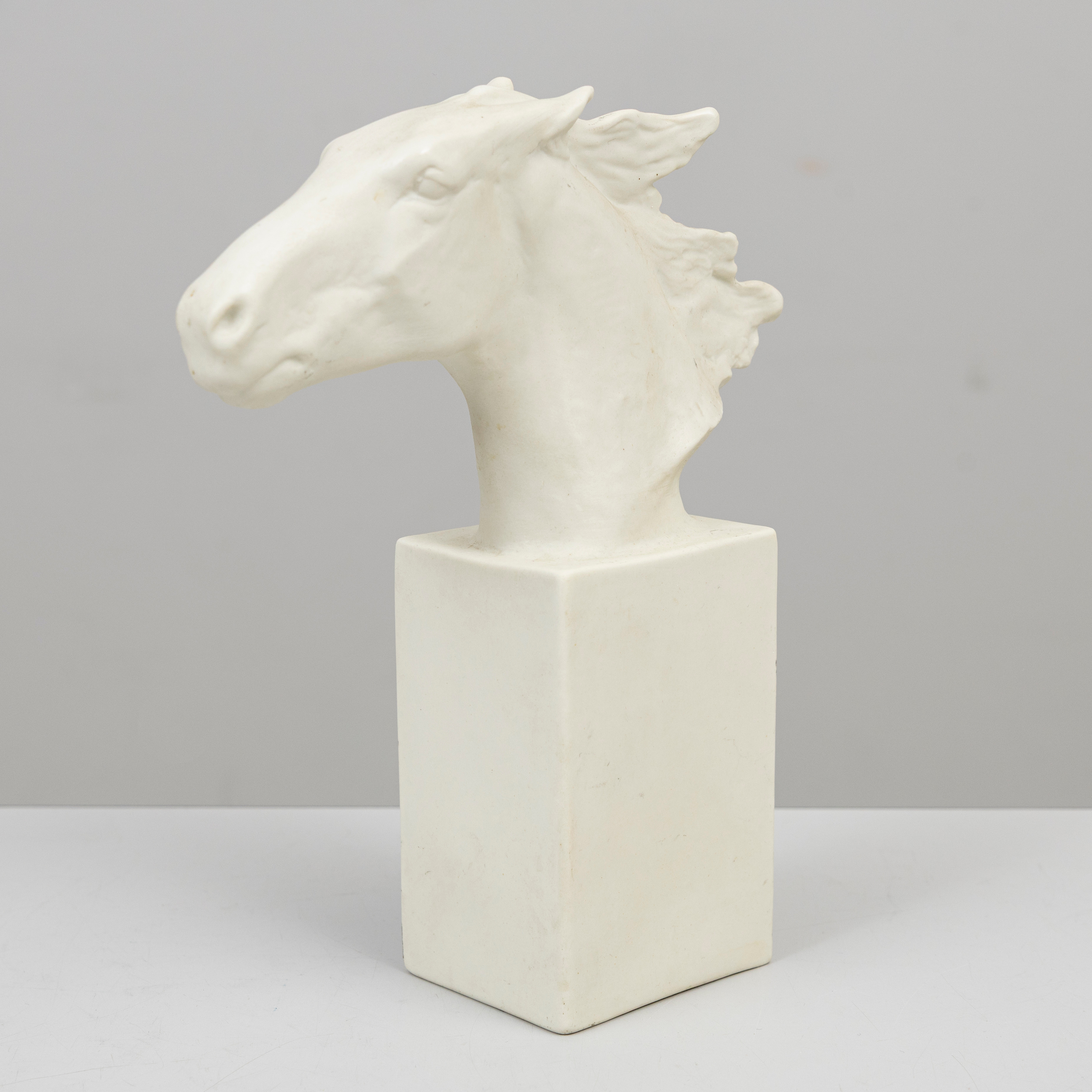 SKULPTUR, porslin, Hästhuvud, Classic Rose Collection, Rosenthal, stämpelmärkt, Tyskland.