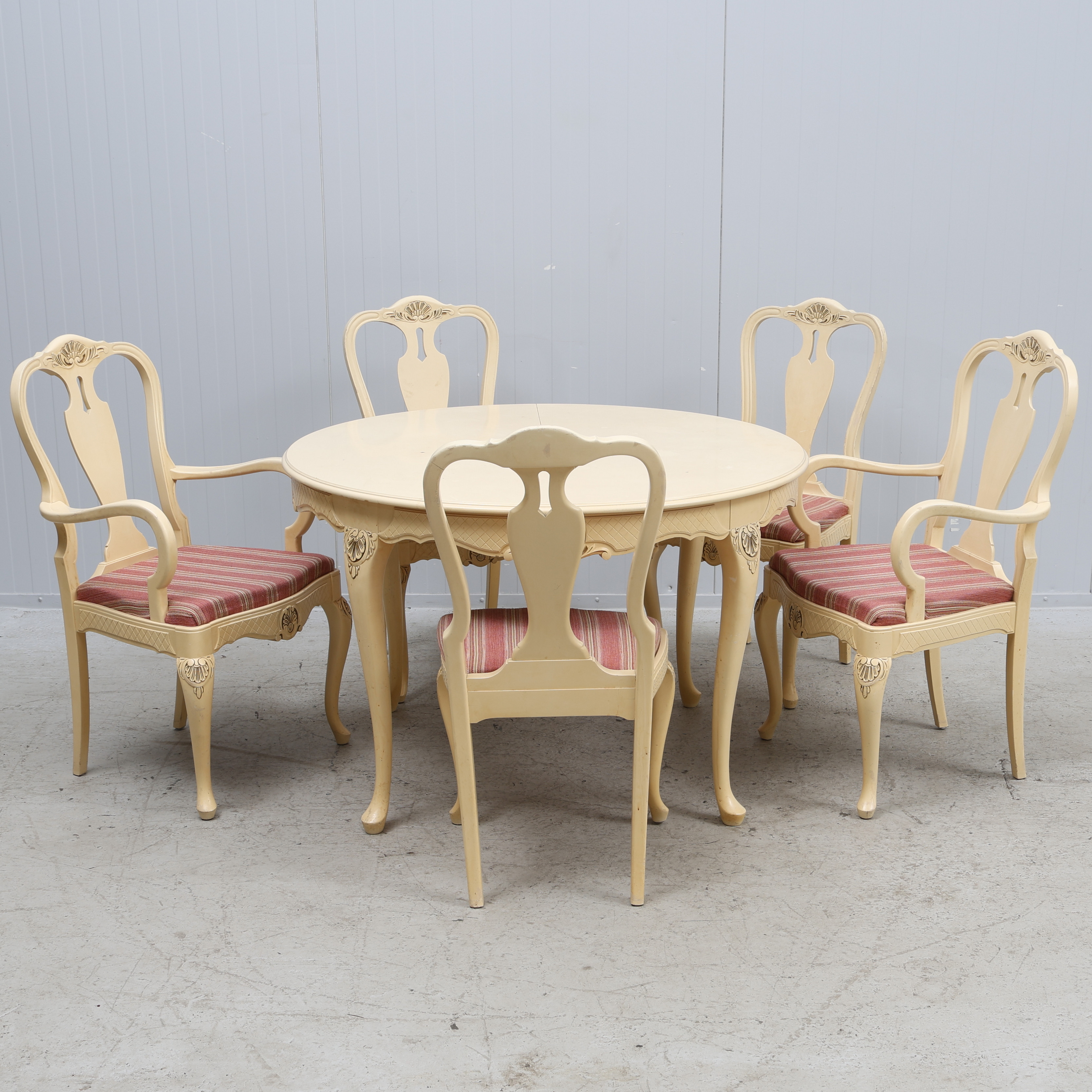 MATGRUPP, 6 delar, bondrokoko-stil, 1900-talets andra hälft.