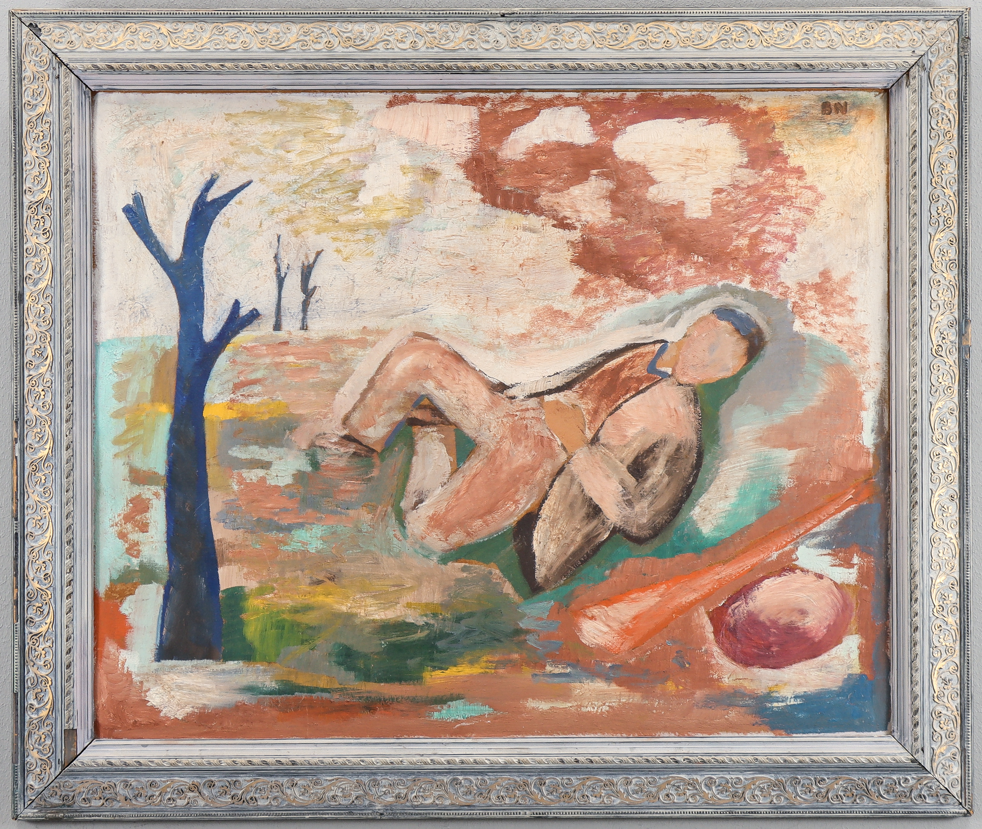 BERTIL NORELL. Olja på pannå, signerad BN.