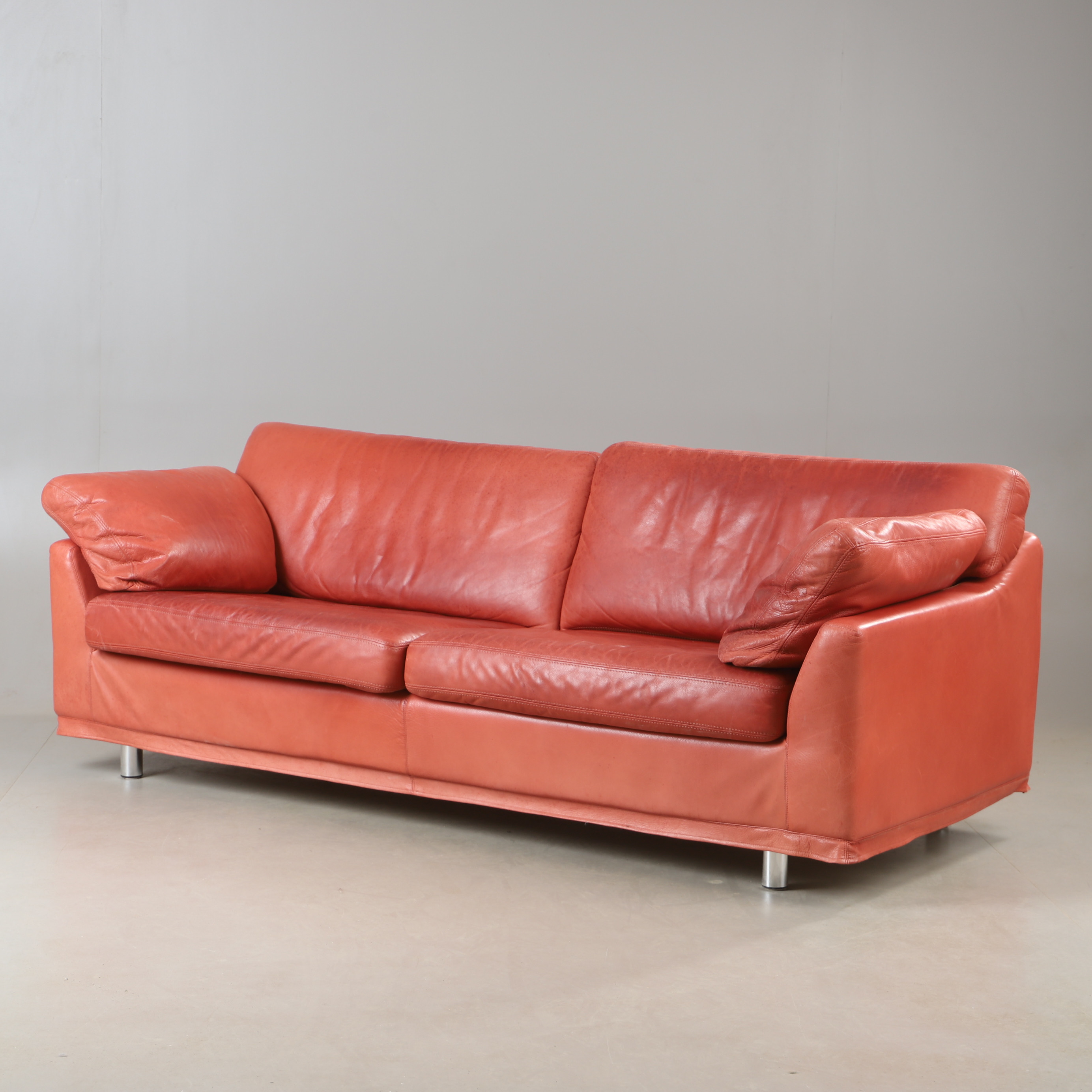 SOFFA, 3-sits, "Fredrik", skinn, Dux.