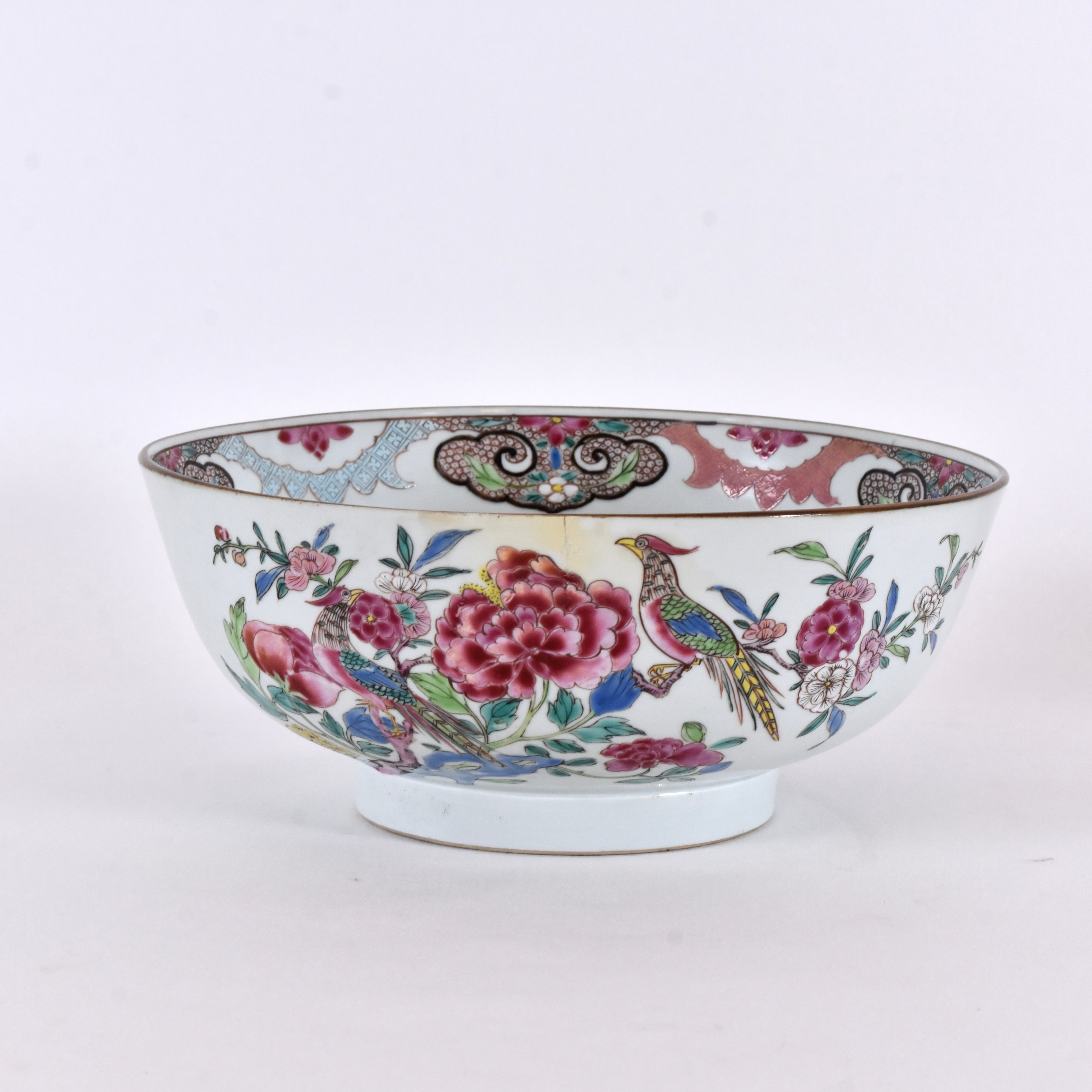 BÅLSKÅL, porslin, Kina Qianlong (1736-95).