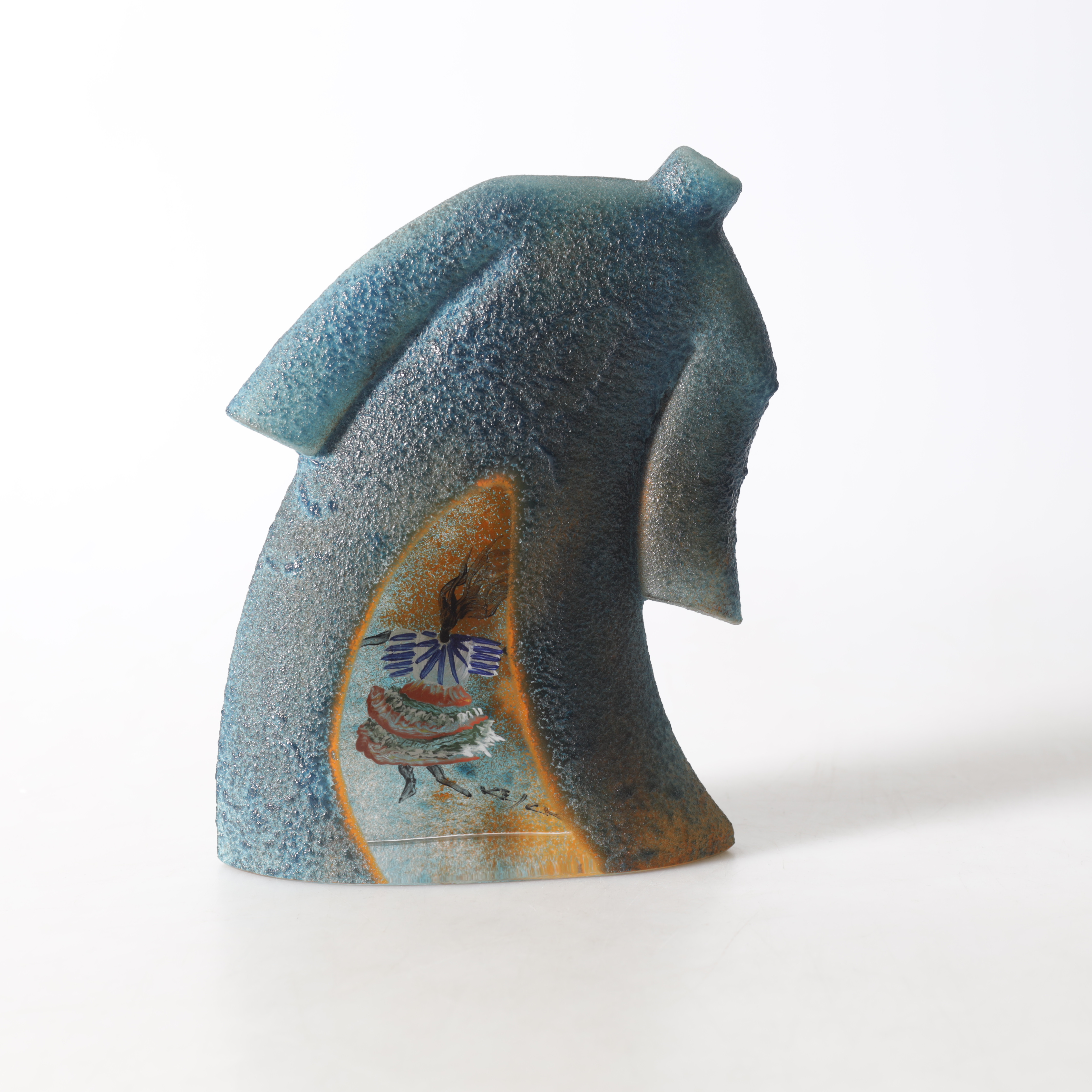 KJELL ENGMAN. Skulptur, glas, Kosta Boda, signerad, limiterad utgåva.