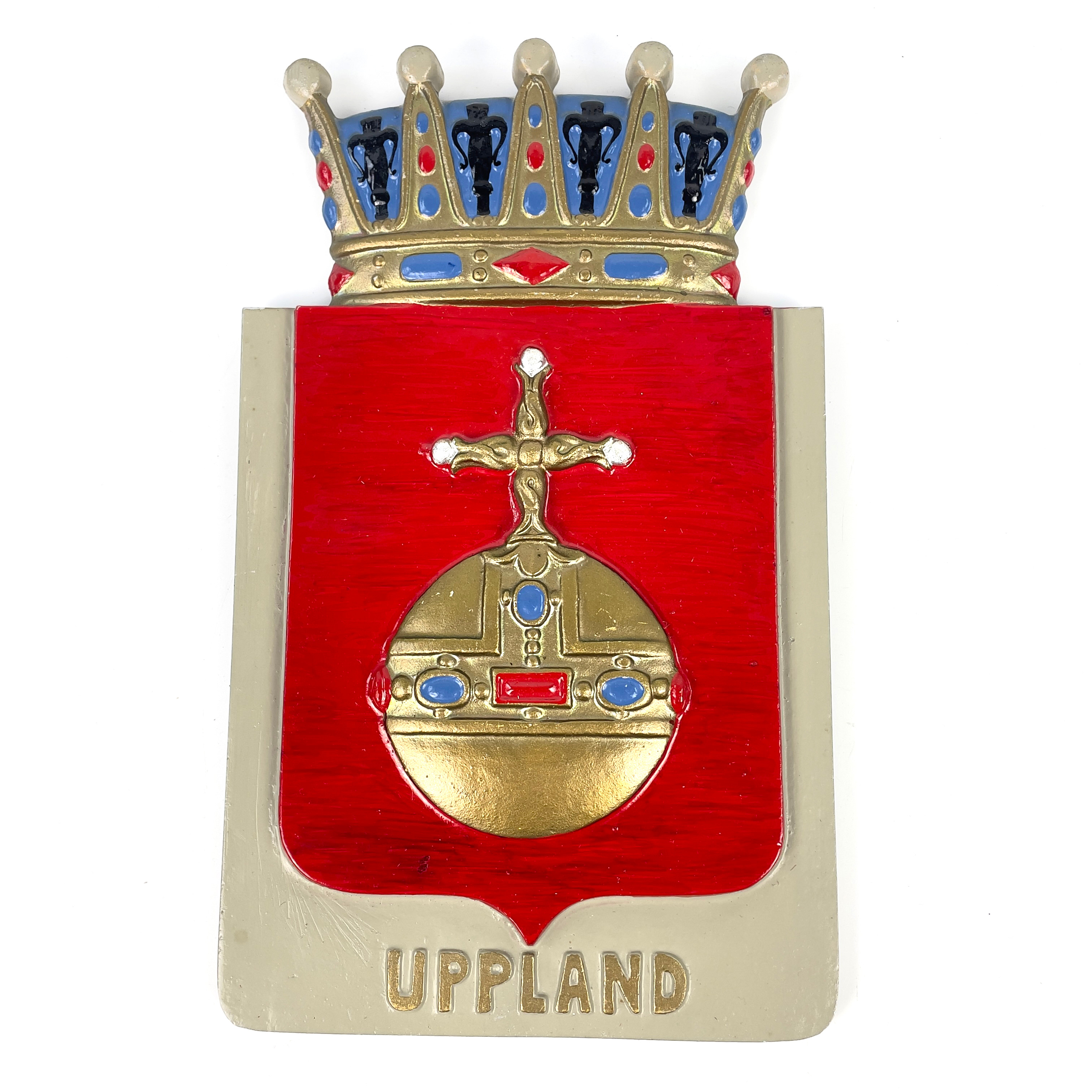 LANDSKAPSVAPEN, metall, "Uppland".