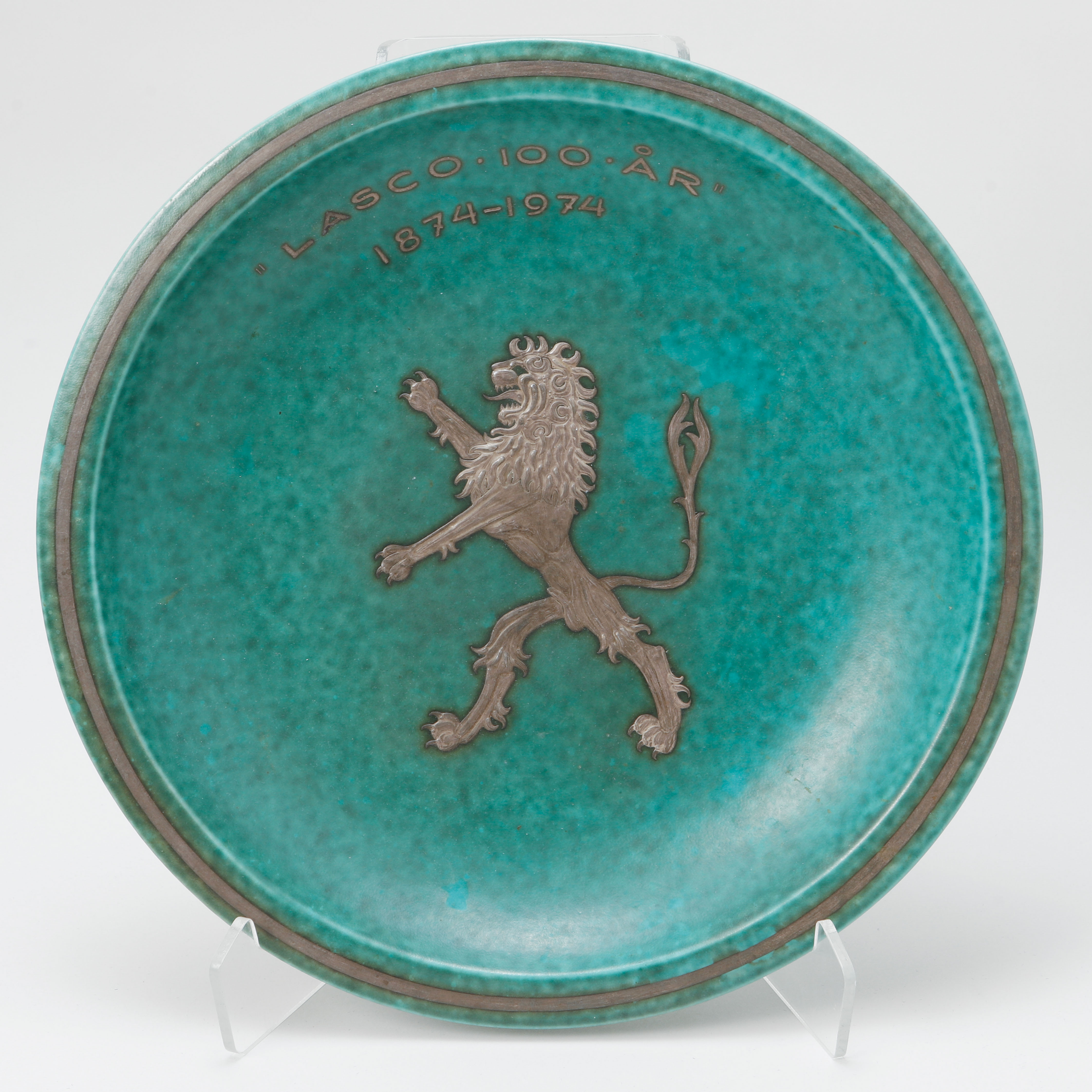 WILHELM KÅGE. Skålfat, "Argenta", stengods, Gustavsberg.