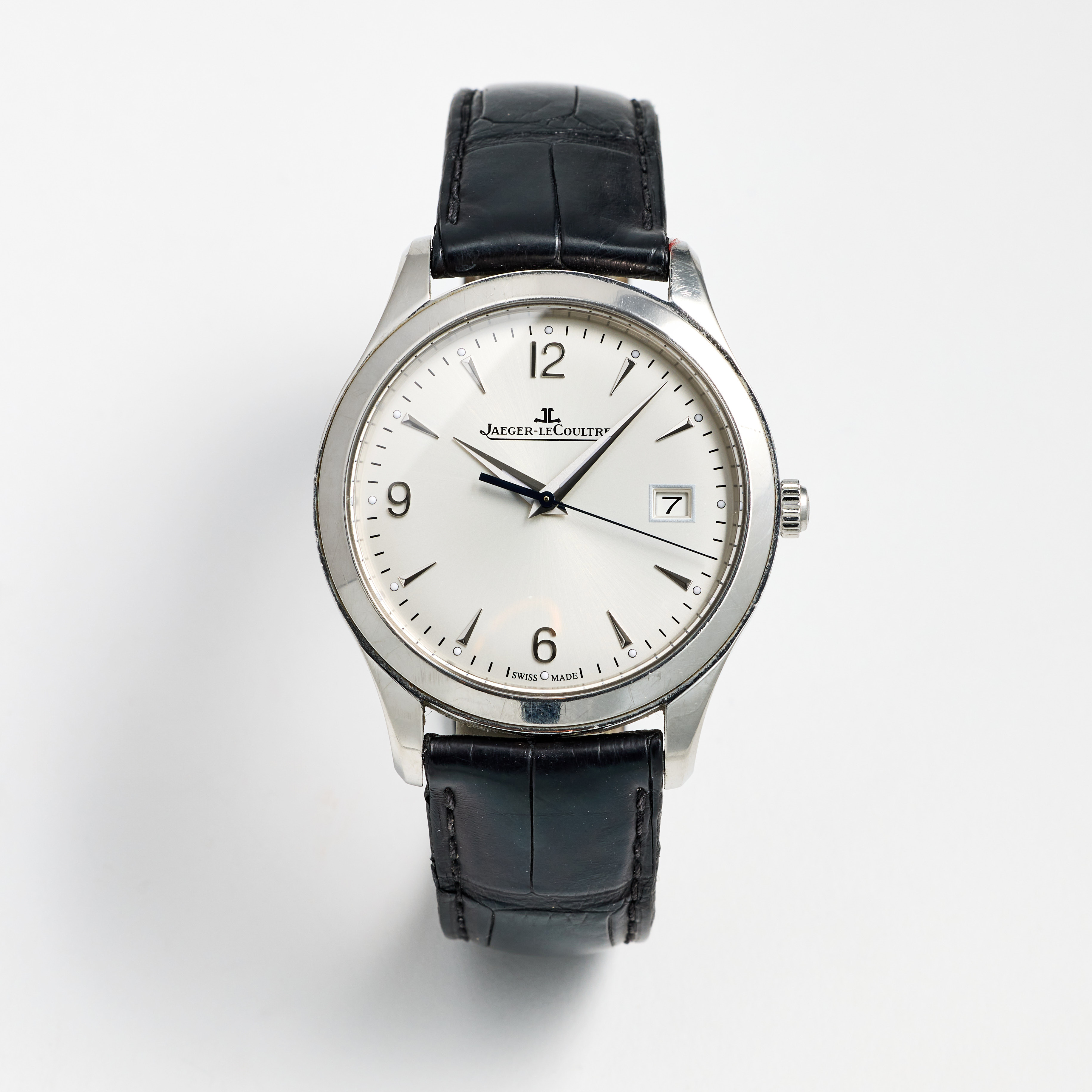 JAEGER-LE COULTRE, Master Control Date, armbandsur, 39 mm, stål, certifikat, september 2019.