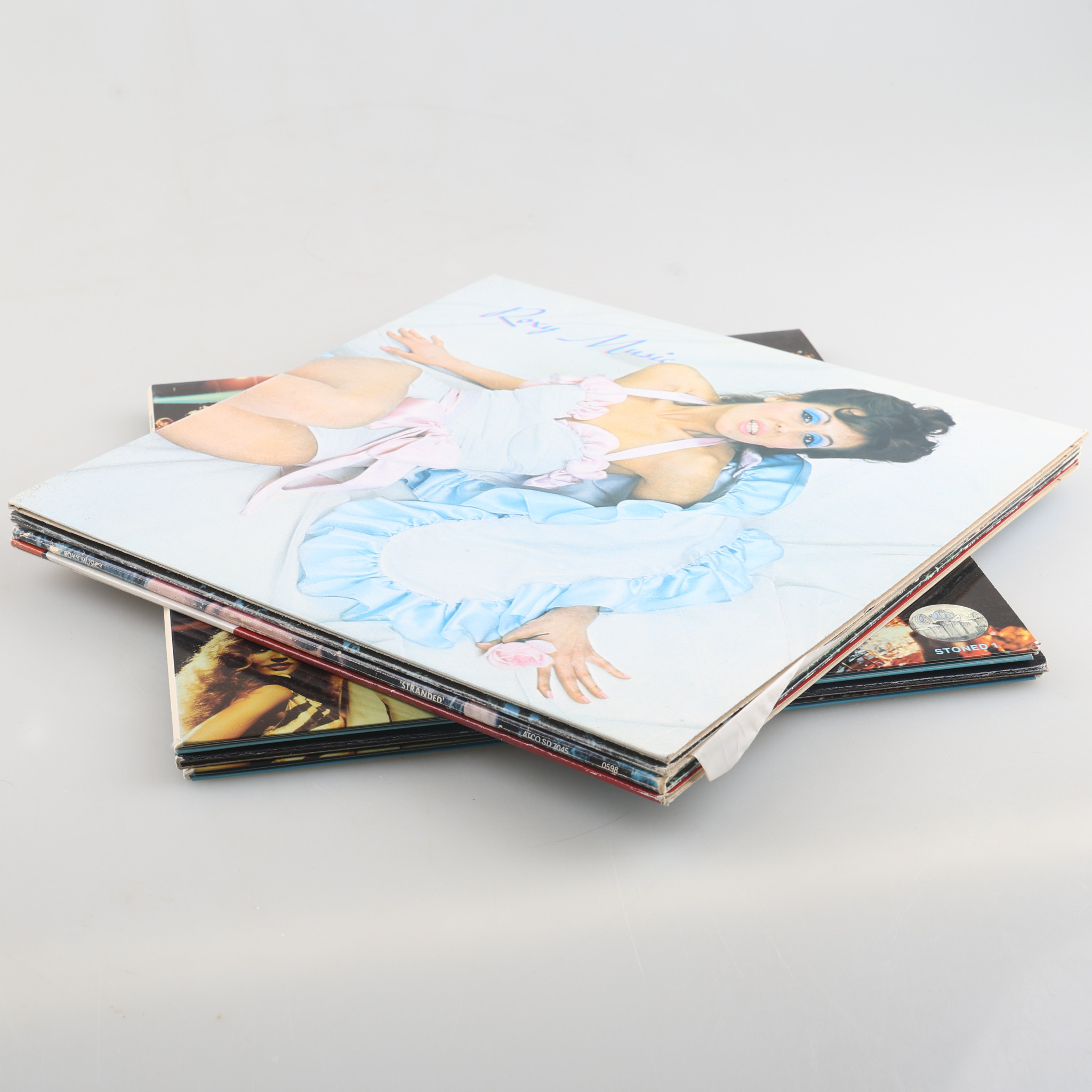 VINYLSKIVOR, 7 stycken, Roxy Music, electronic, rock.