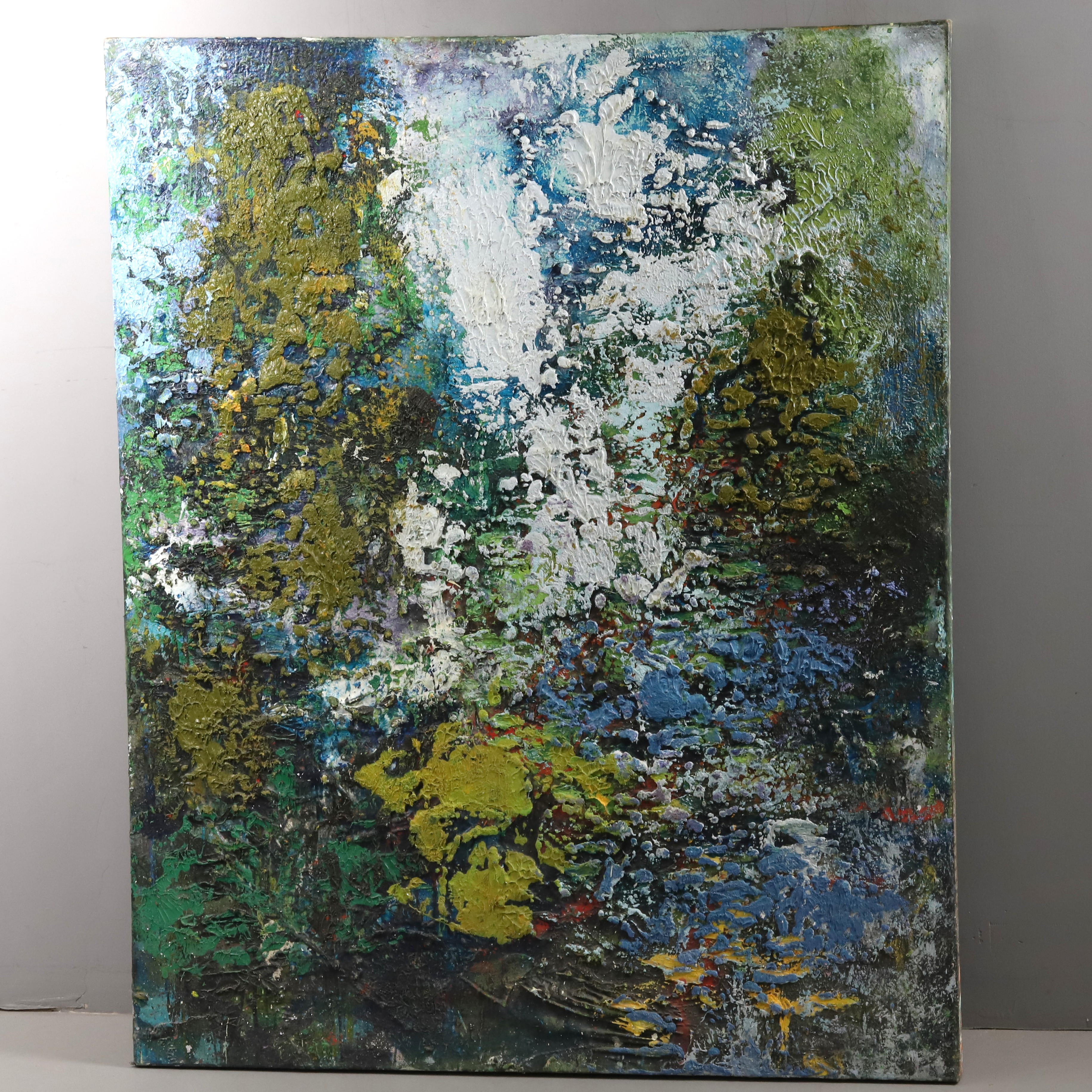 JAMES BATES. Olja på duk, ”The Secret Garden”, signerad och daterad 2023-25.