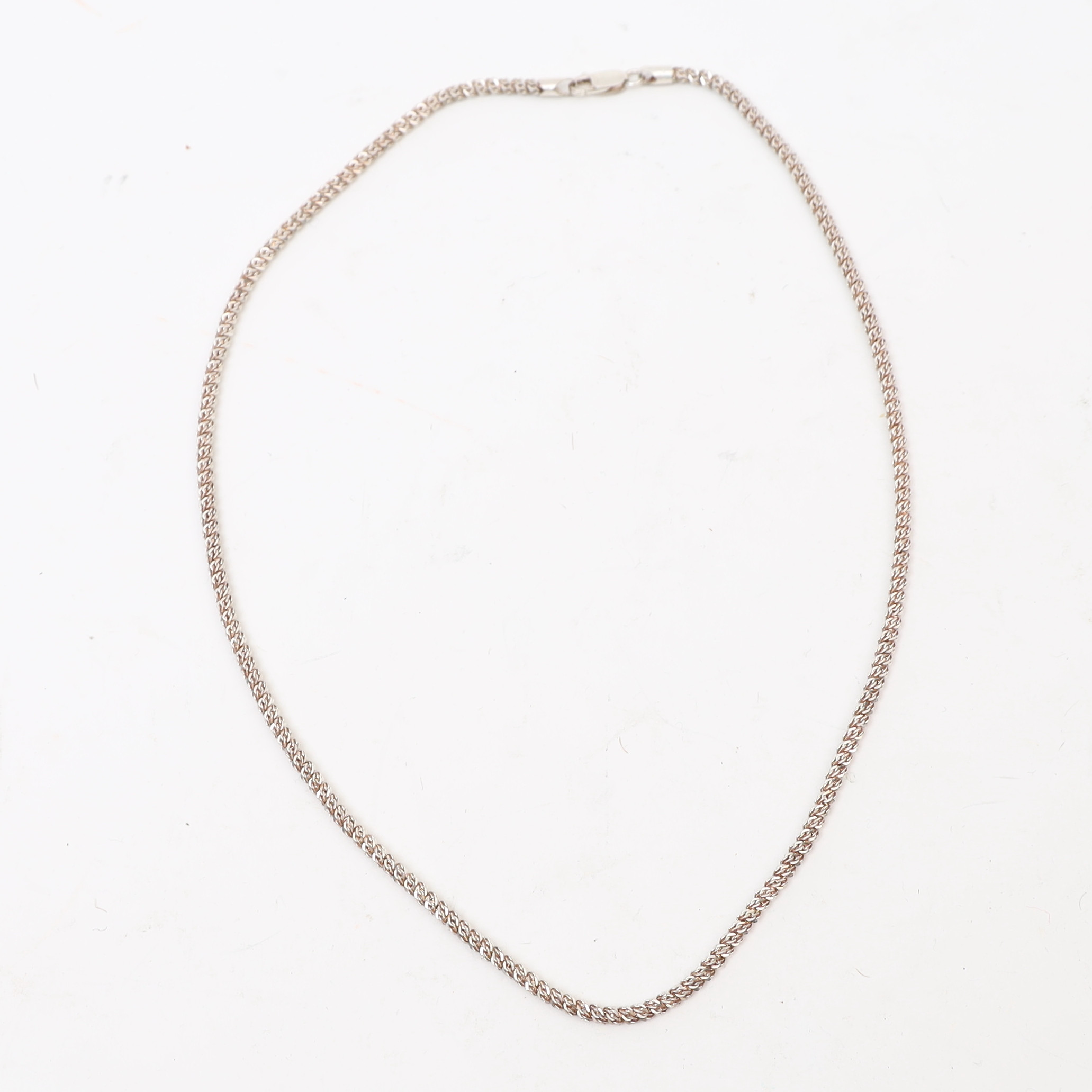 HALSBAND, sterlingsilver, tvinnad länk.