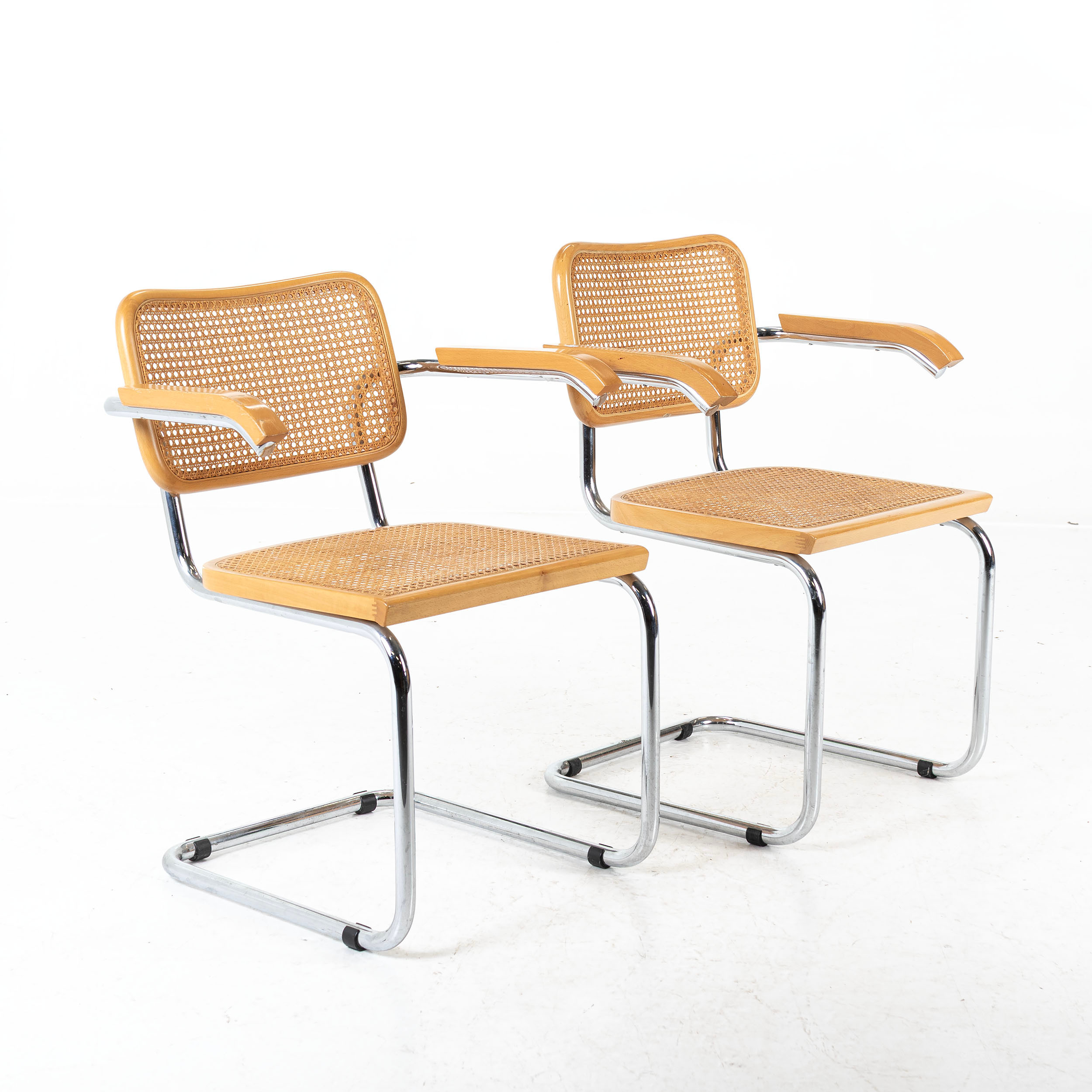 KARMSTOLAR, 1 par, bahaus stil, Italien, 1900 - talets andra hälft.