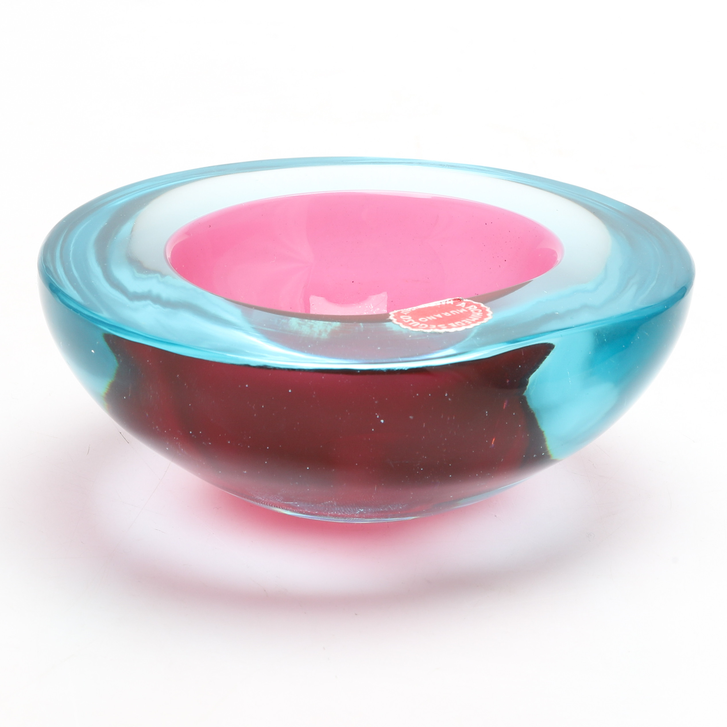 SKÅL, glas, Archimede Seguso, Murano, Italien.