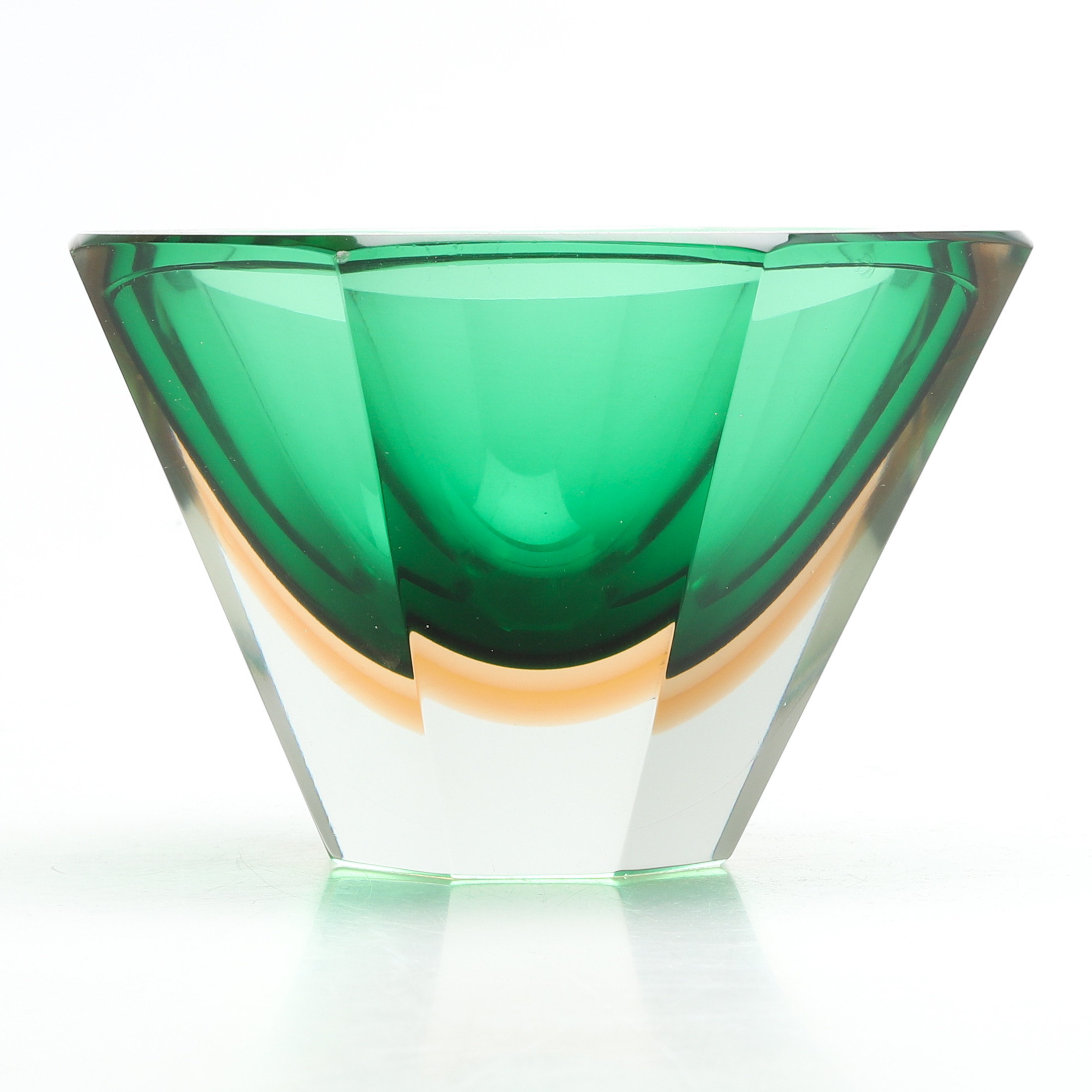 SKÅL, glas, Murano, Italien 1900-talets andra hälft.