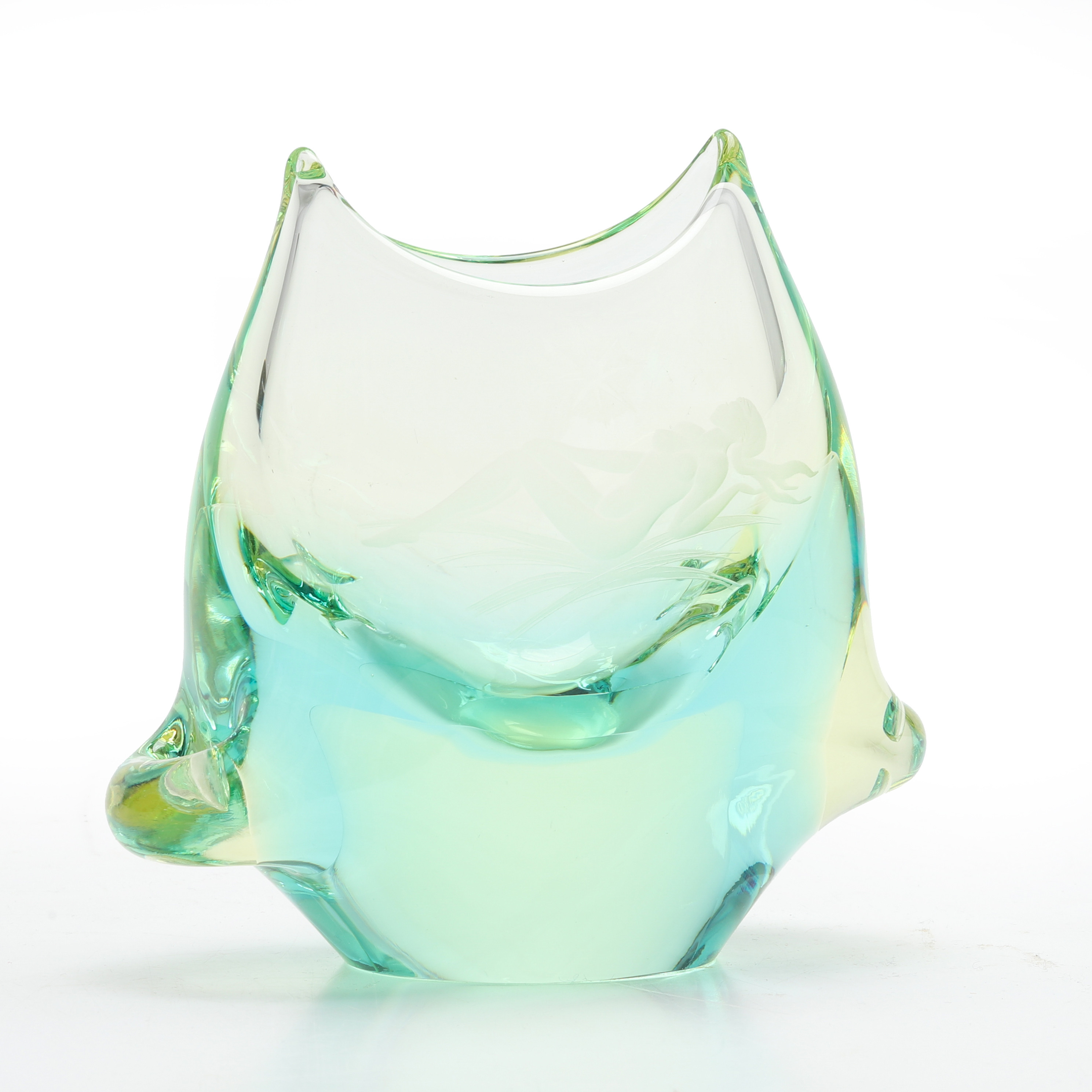 VAS/SKÅL, glas, Tjeckoslovakien, 1900-talets mitt/andra hälft.