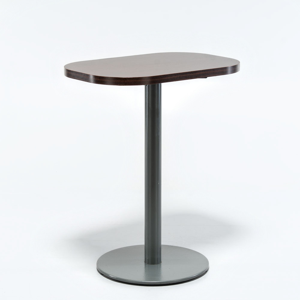 CAFÈBORD, Gjutjärn/Metall-stomme, träskiva.