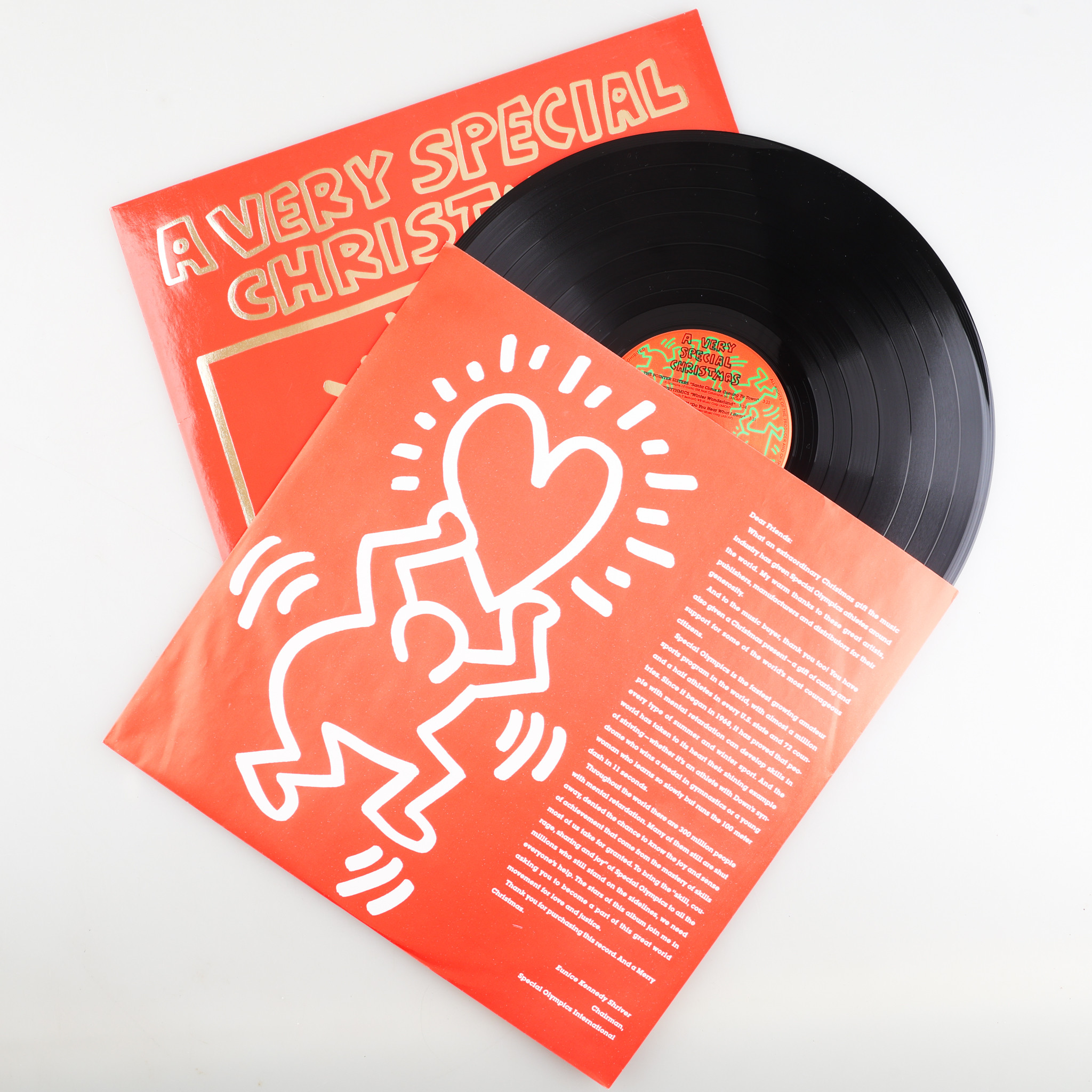KEITH HARING. Vinylskiva, "A very special christmas".