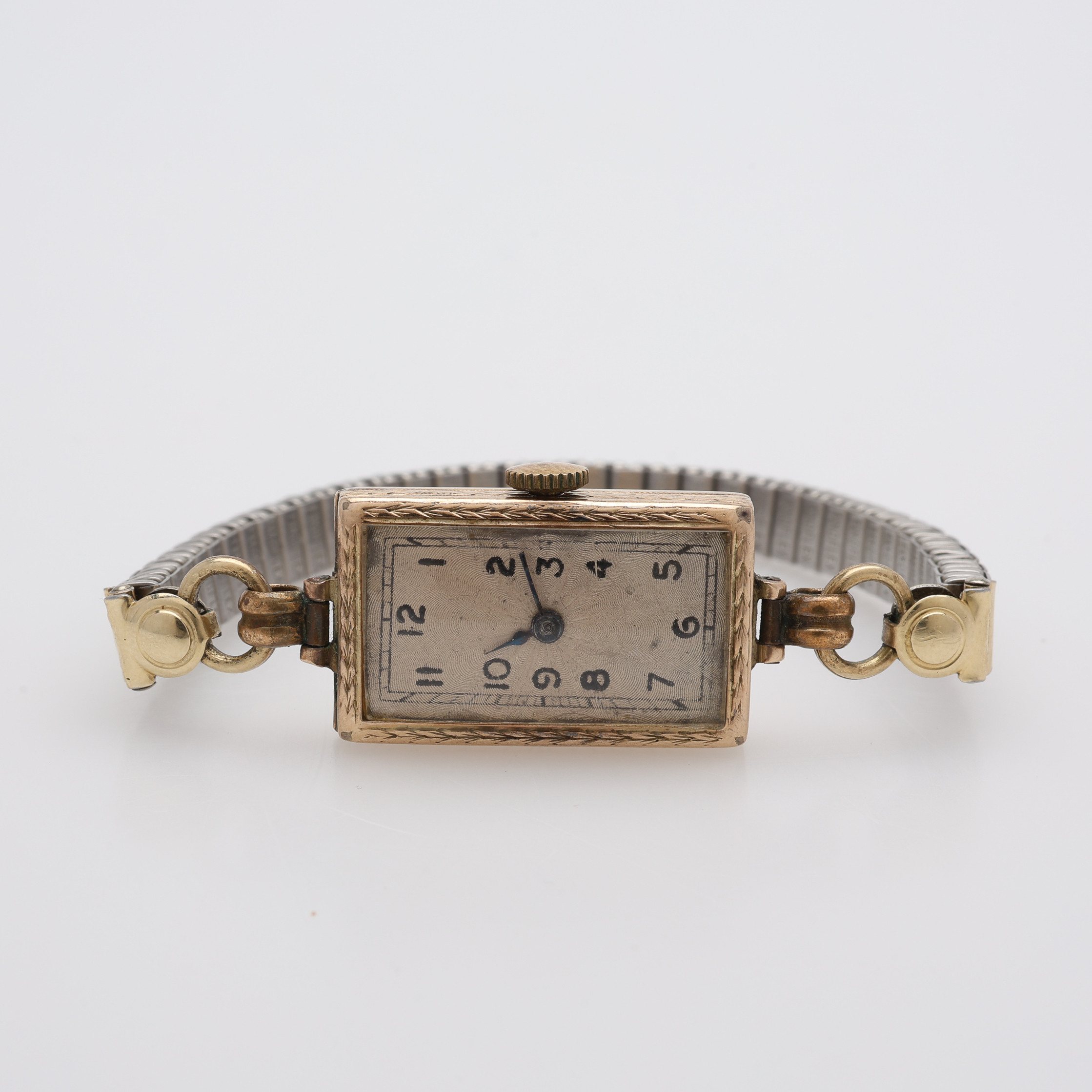 DAMARMBANDSUR, 9K GULD, ROLEX, MANUELLT UPPDRAG, 1920-TAL.