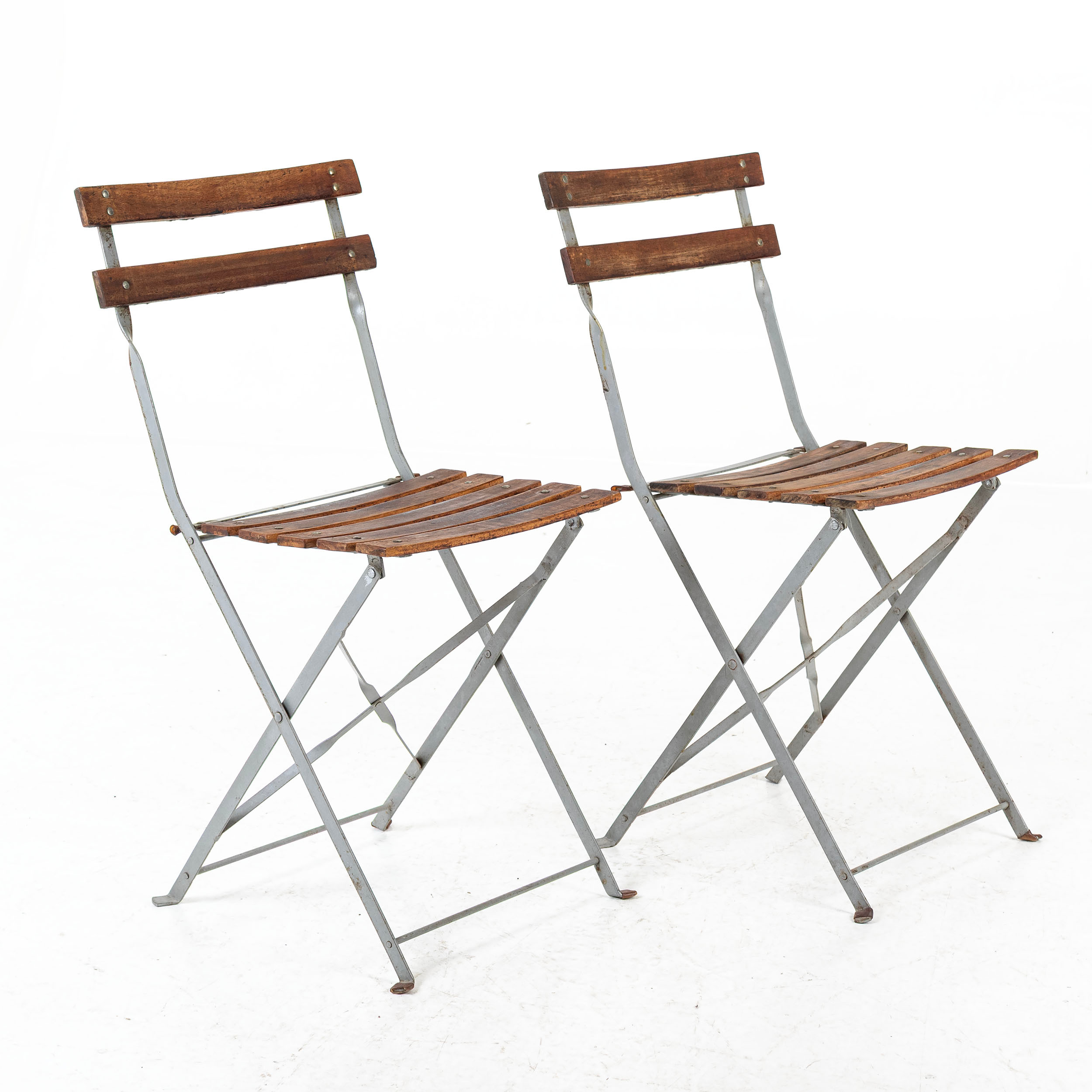 PATRICE HARDY. Trädgårdsstolar, ett par, "Bistro", Fermob.