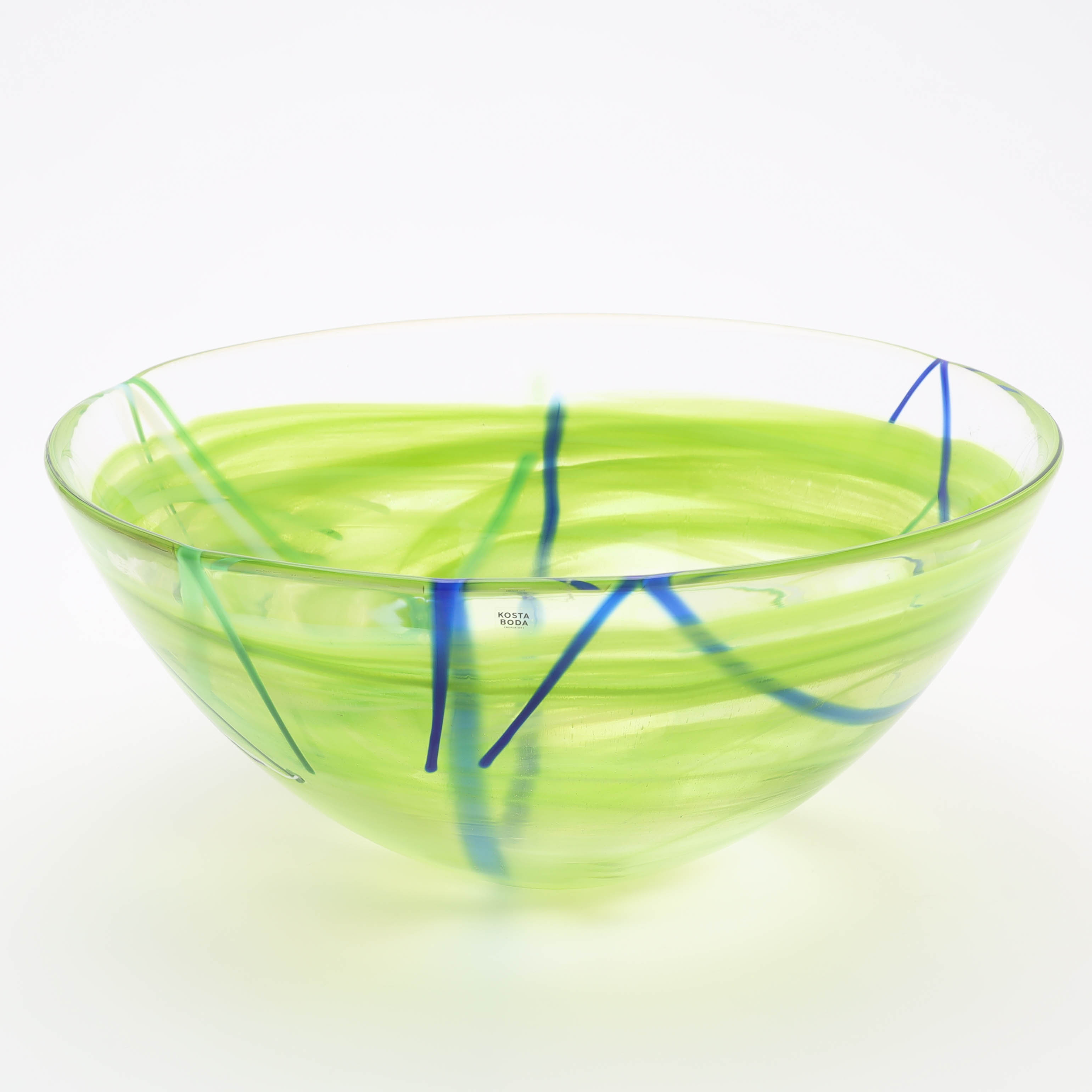 ANNA EHRNER. Skål, konstglas, "Contrast", Kosta Boda.