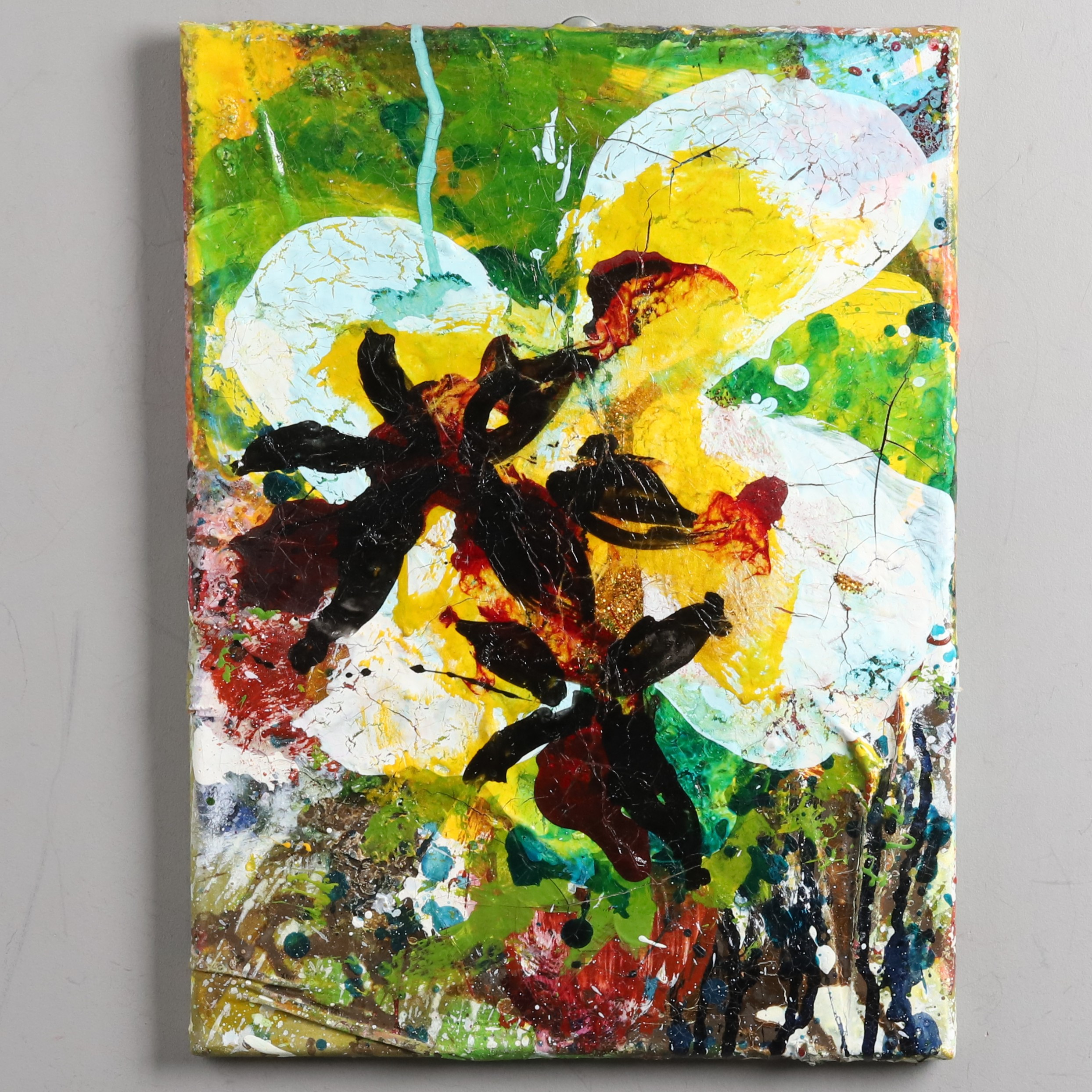 JAMES BATES. Blandteknik på duk, ”Spider Orchid”, signerad och daterad 2021.