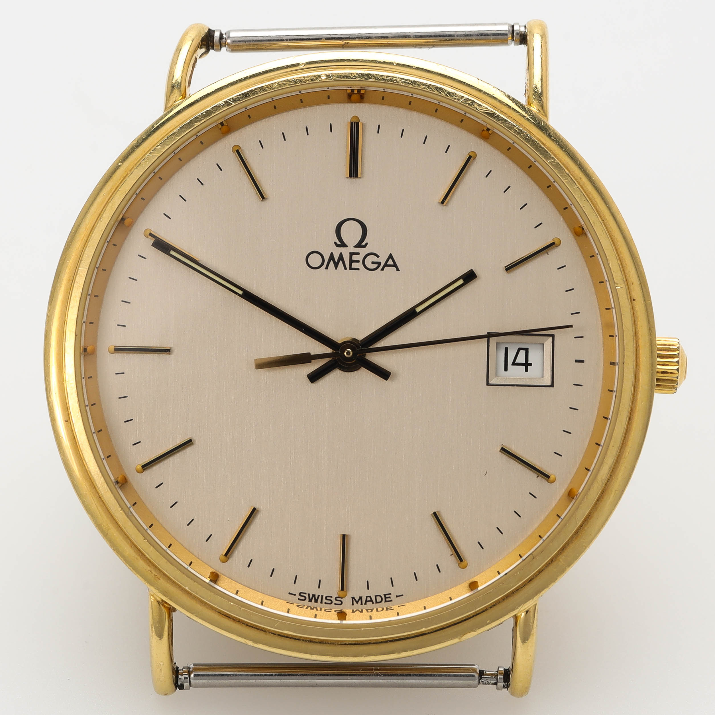 OMEGA, 18 k guld, kvarts, 32,5 mm, 90-tal.