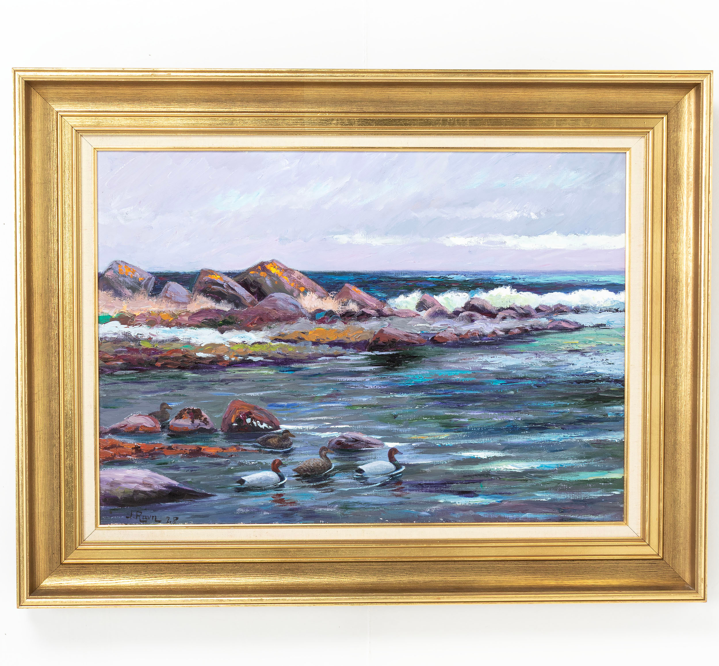 JOHANNES RAVN, Olja på duk, signerad och daterad.