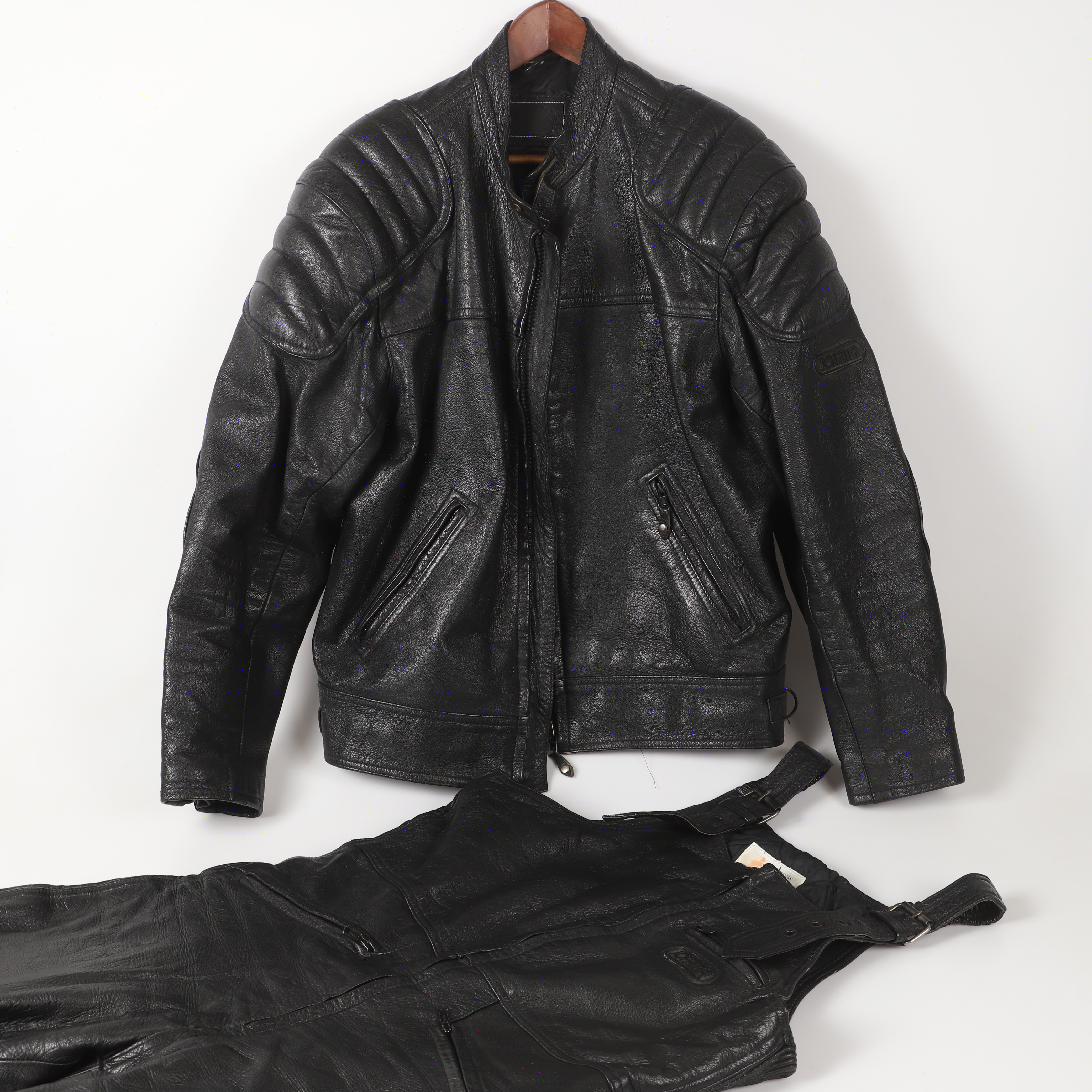 MC-STÄLL, 2 delar, skinn, Jofama, Sverige.