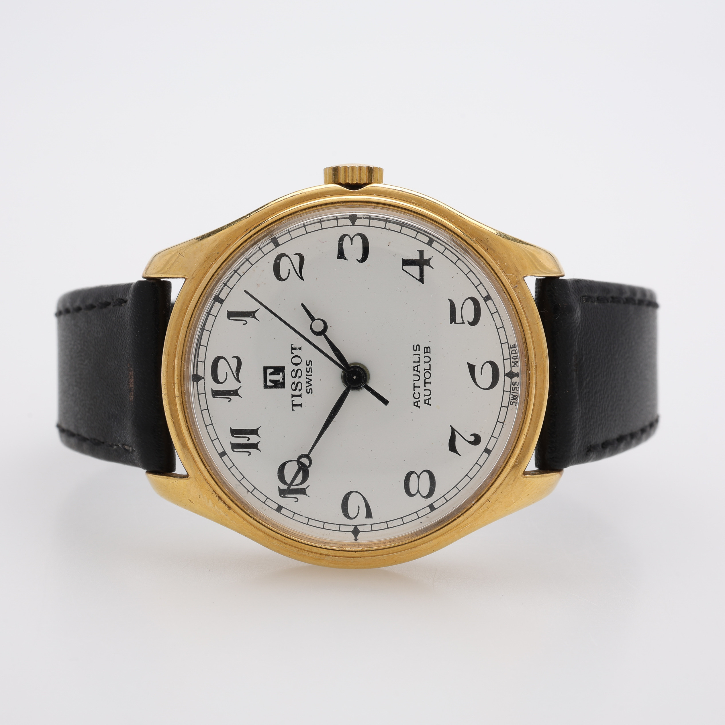 ARMBANDSUR, GULD PÅ STÅL, TISSOT, ACTUALIS AUTOLUB, MANUELLT UPPDRAG.