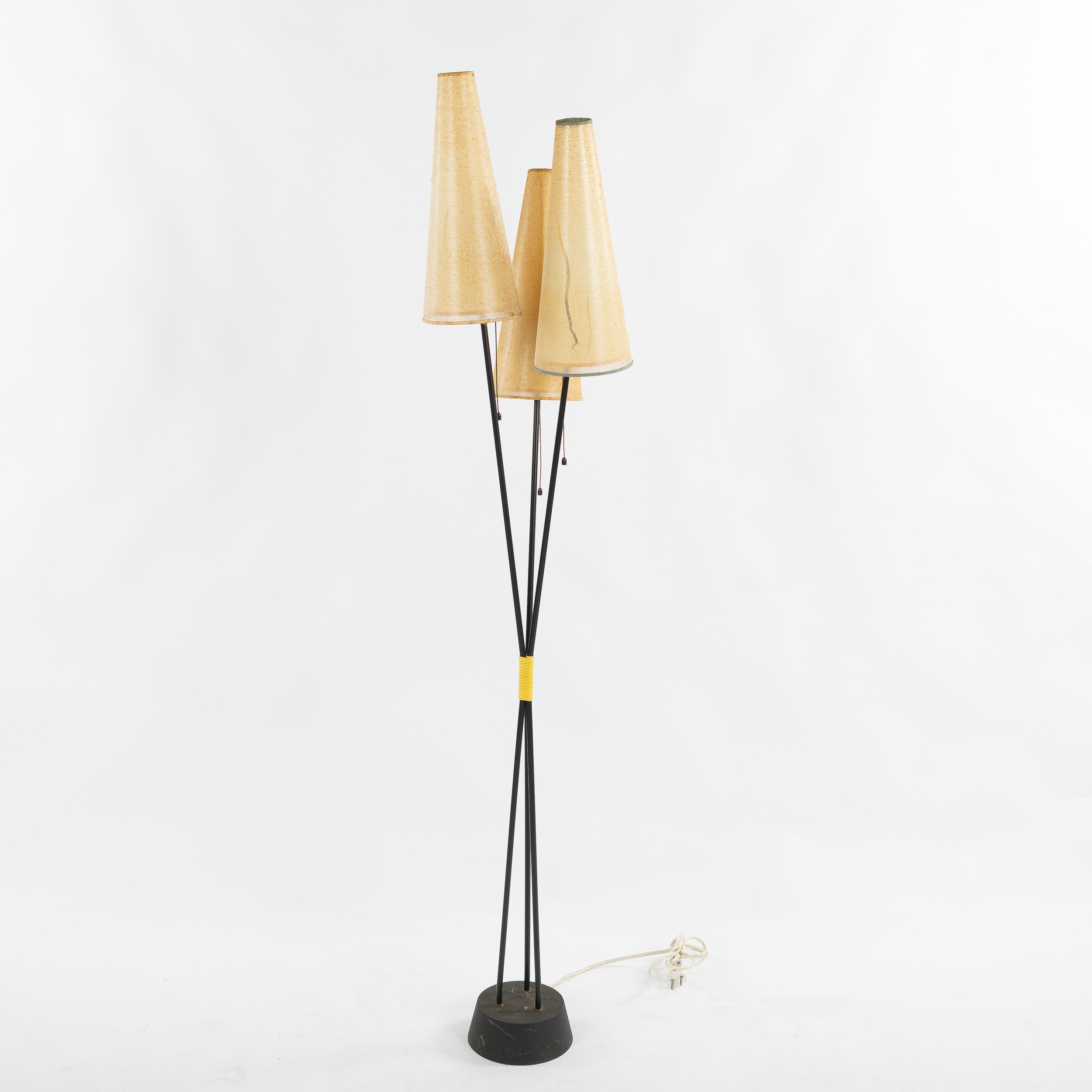 GOLVLAMPA, 3-armad, 1900-talets mitt.