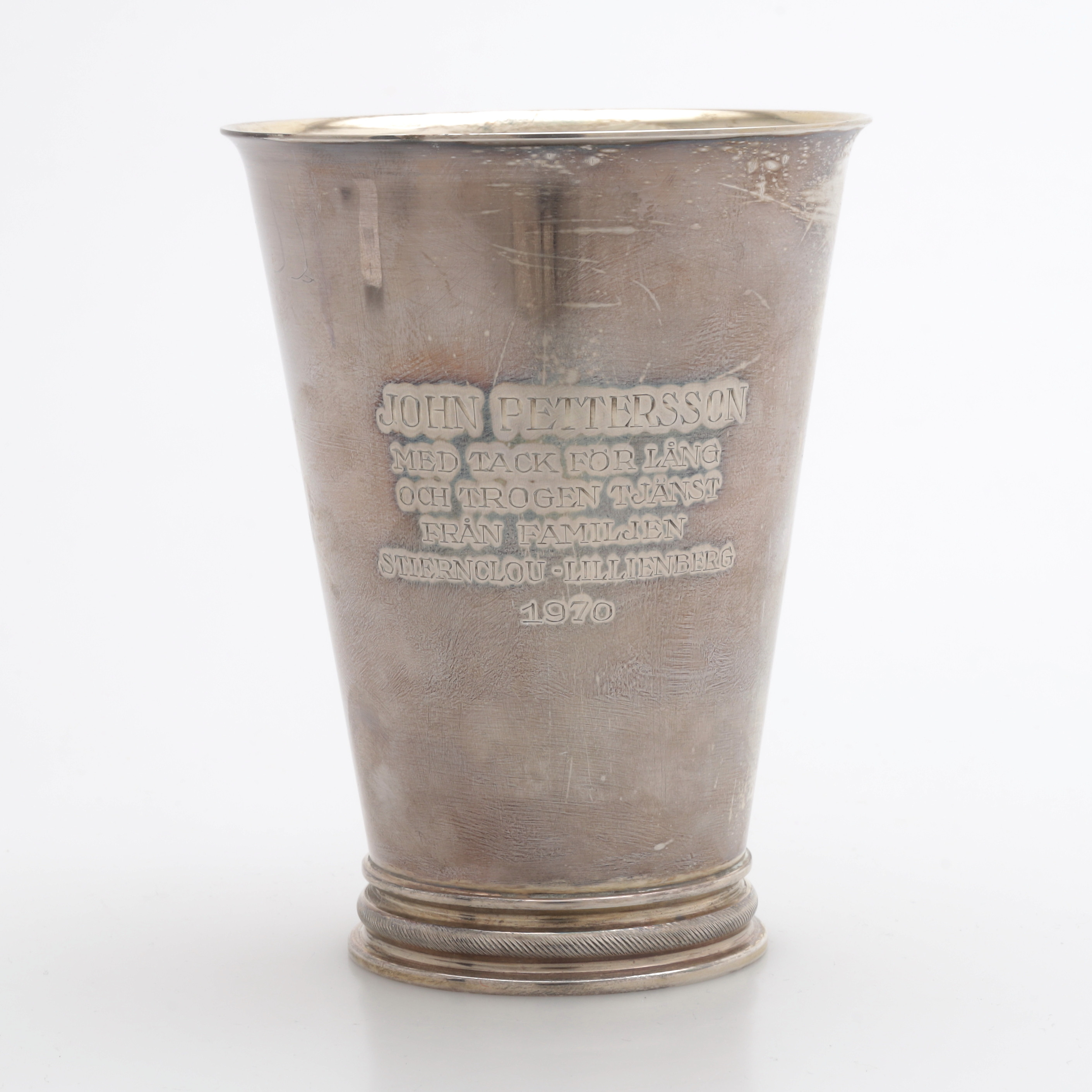 POKAL, silver, Stockholm 1947, vikt 167 gram.