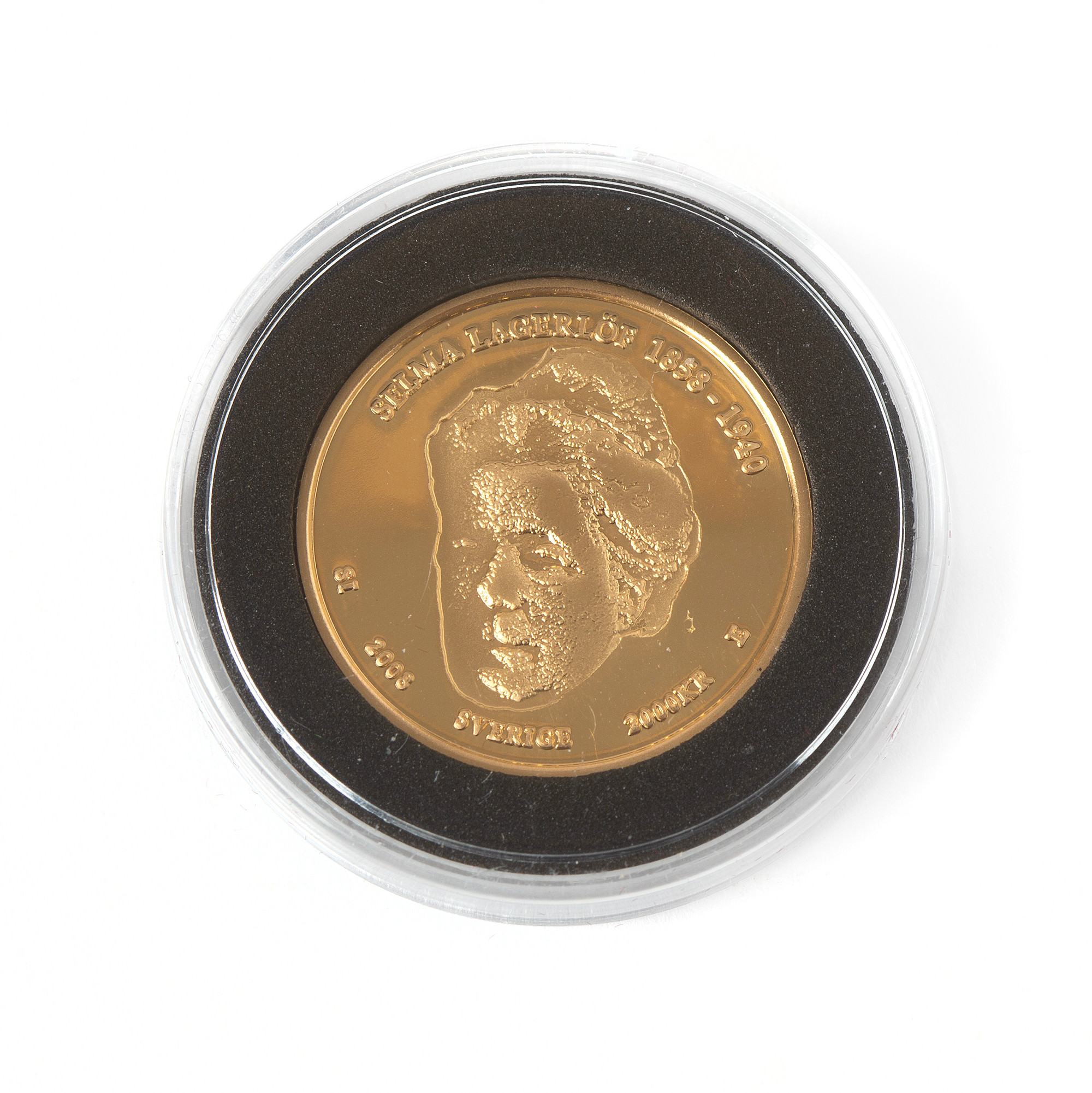 MYNT 21,6K guld, 2000kr , Selma Lagerlöf 1858-2008.