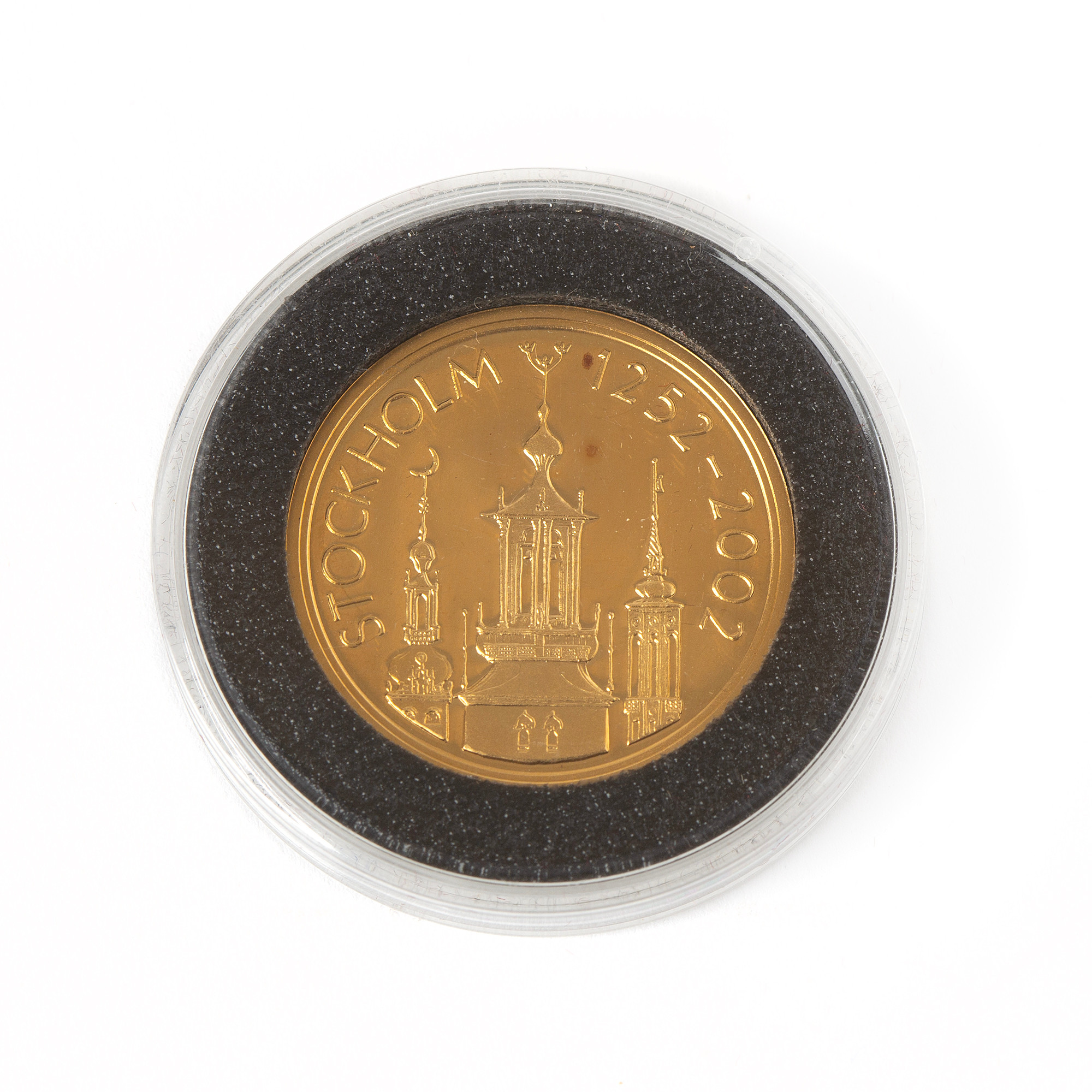 MYNT, 21,6K guld, 2000 kr, Stockholm 750 år.