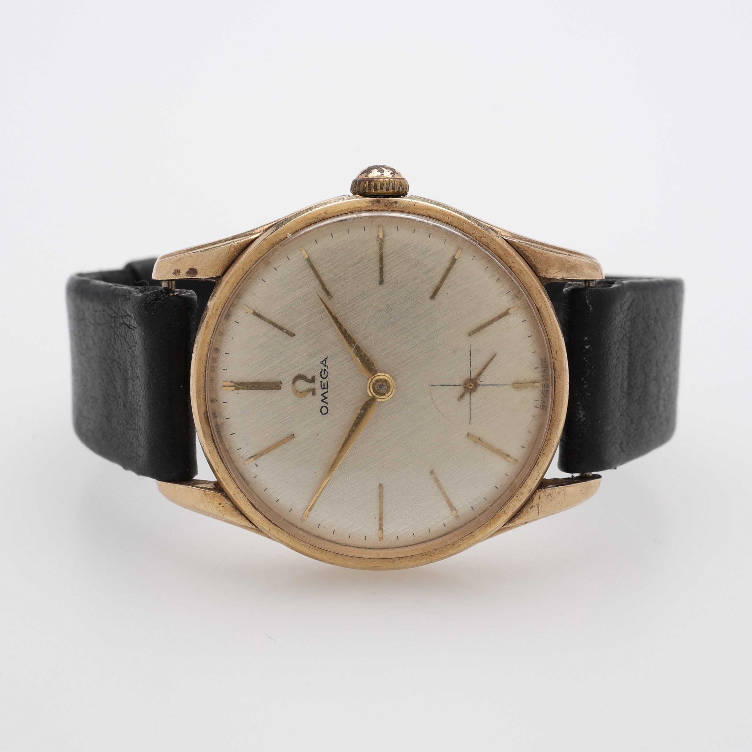 ARMBANDSUR, 9K GULD, OMEGA, MANUELLT UPPDRAG.