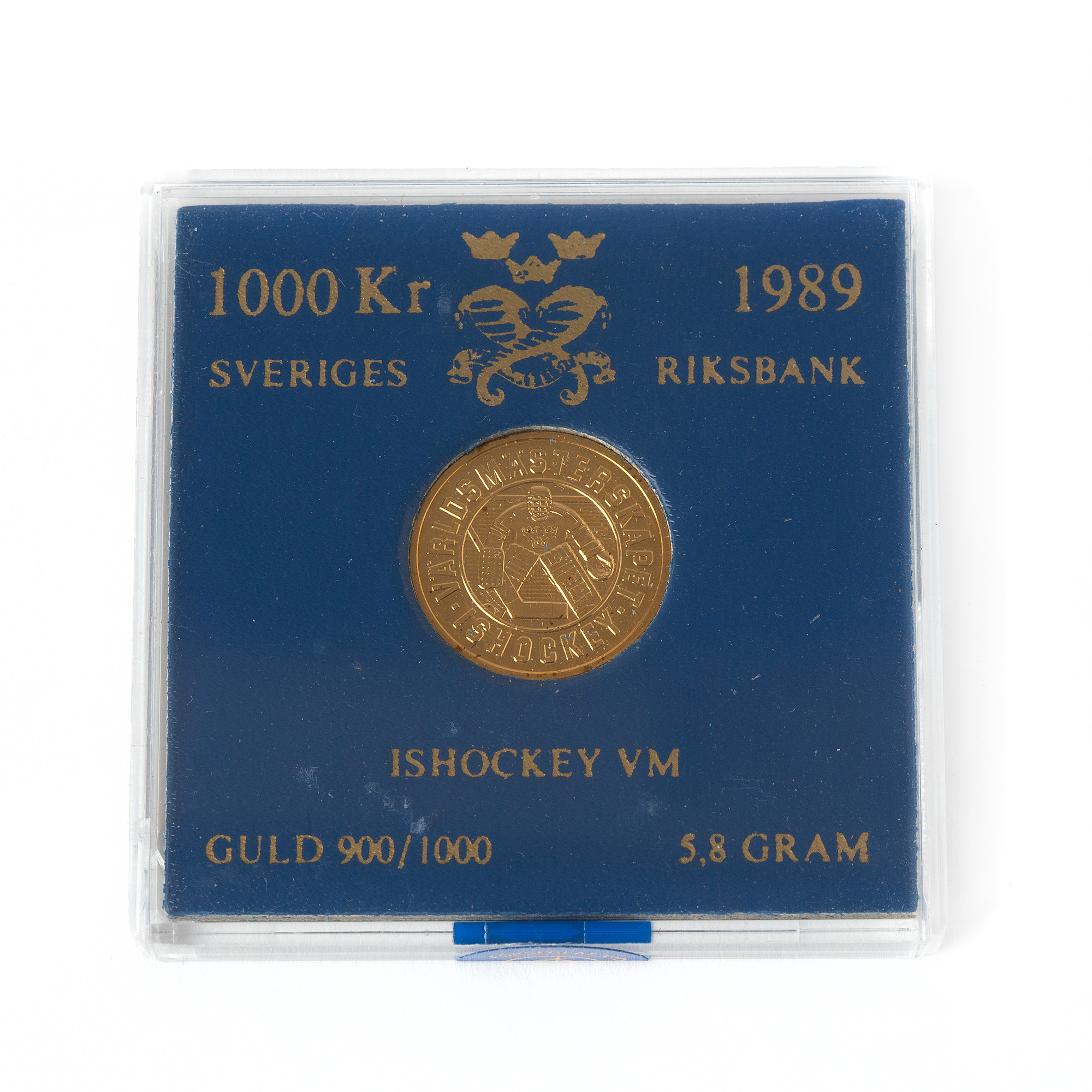 MYNT, 21,6K guld, 1000 kr, Ishockey VM, 1989.
