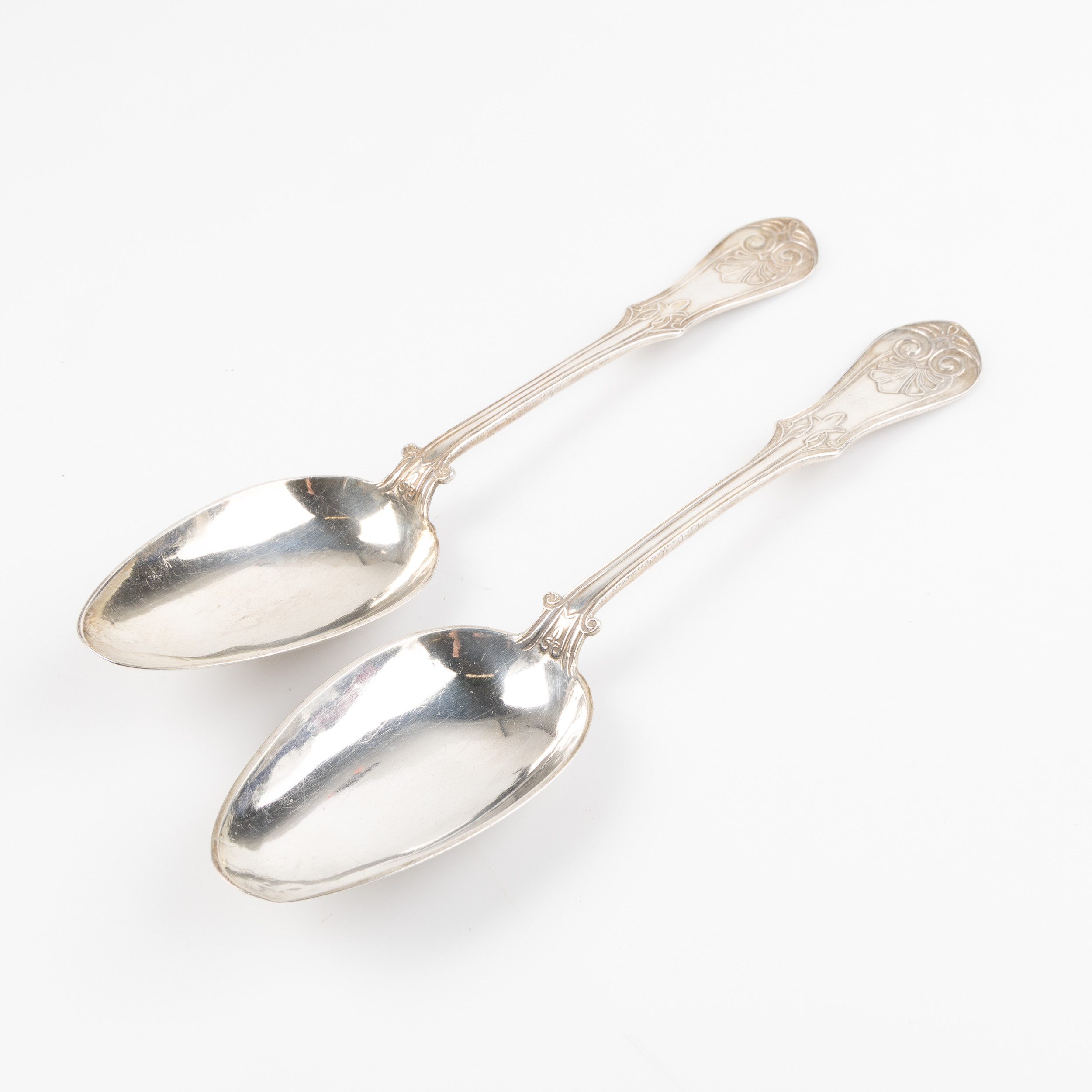 FREDRIK HOLM, Helsingborg 1868-1905. 2 skedar, silver.