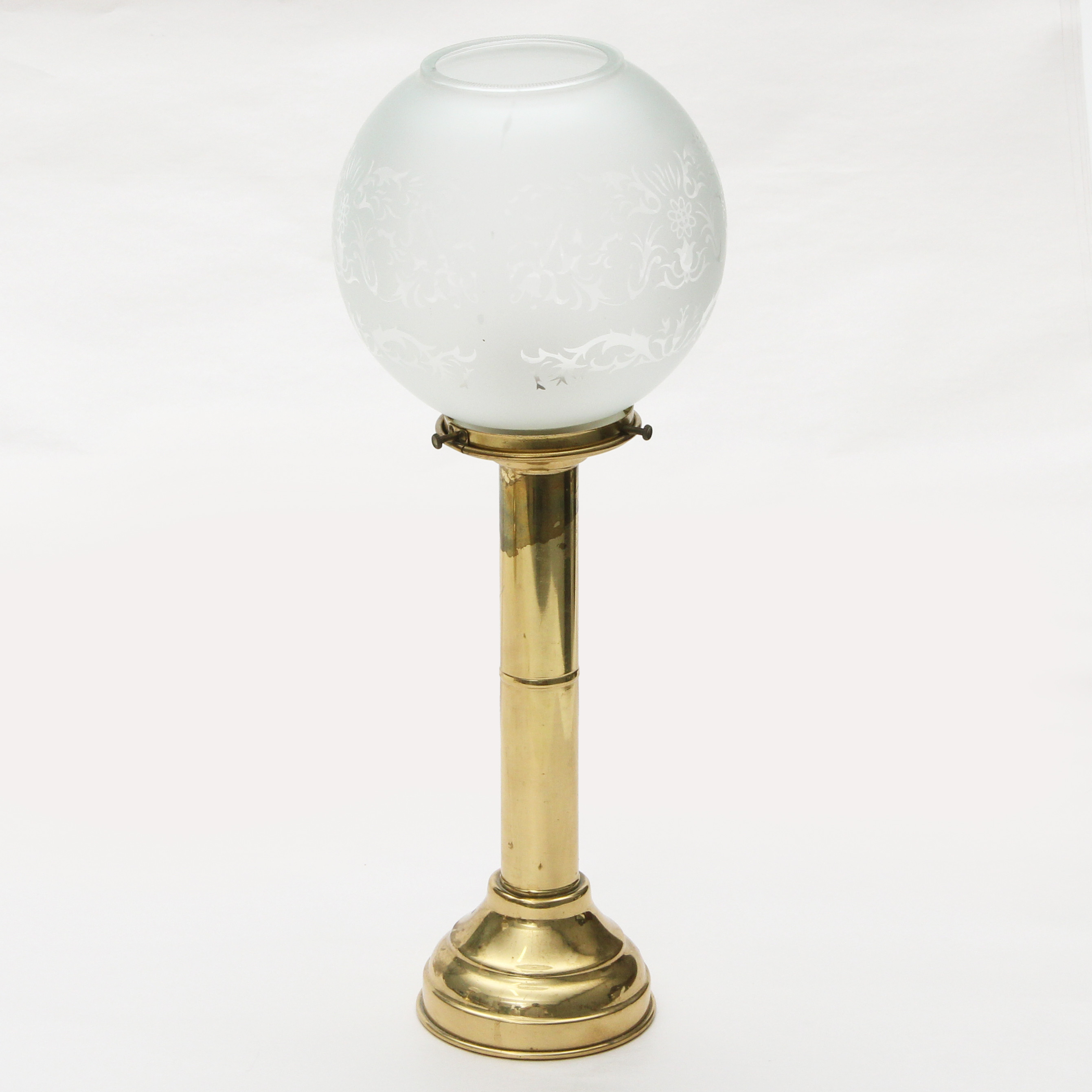 BORDSOLJELAMPA, glas/metall, Holland.