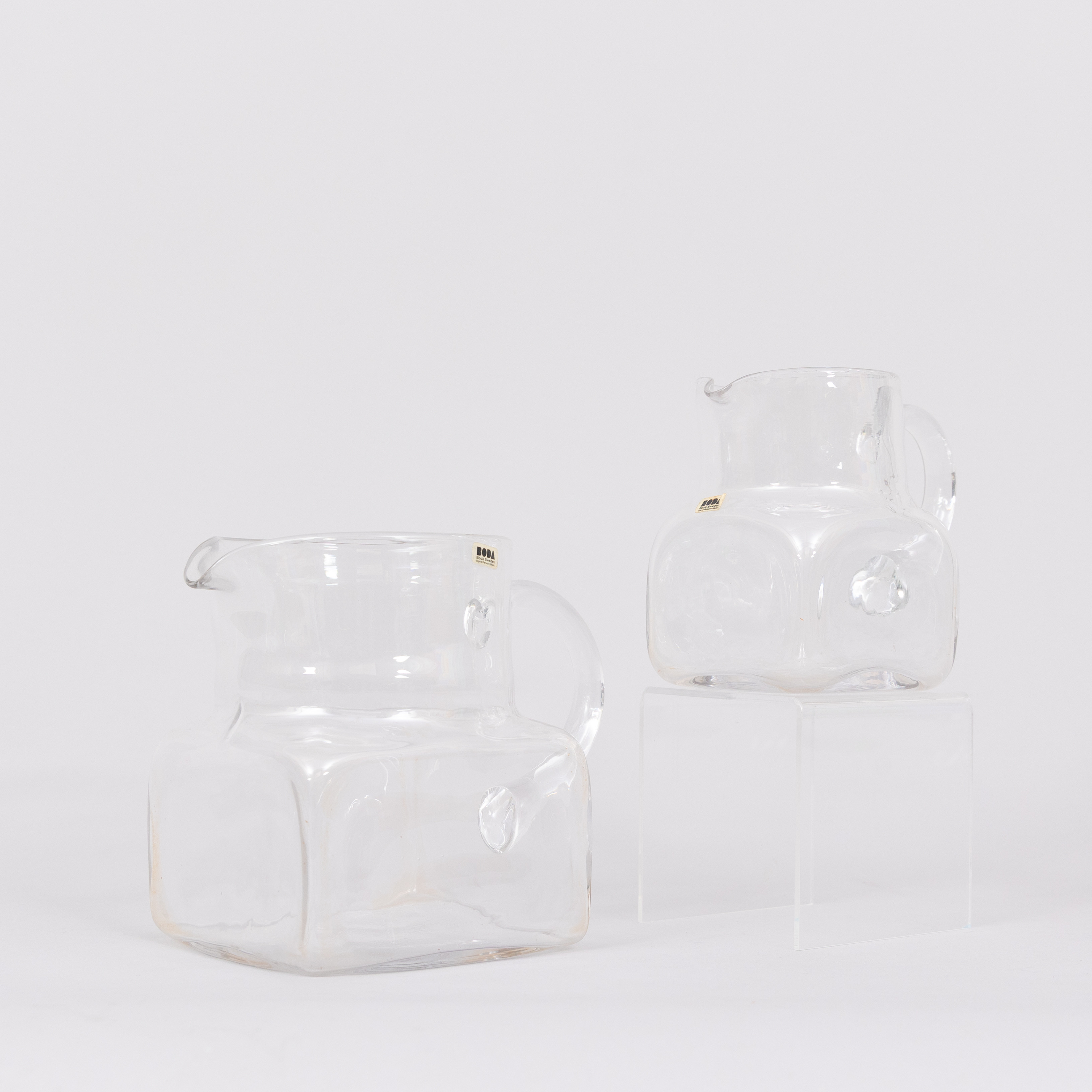 SIGNE PERSSON-MELIN. Kannor, sill i kvadrat, glas, Boda.