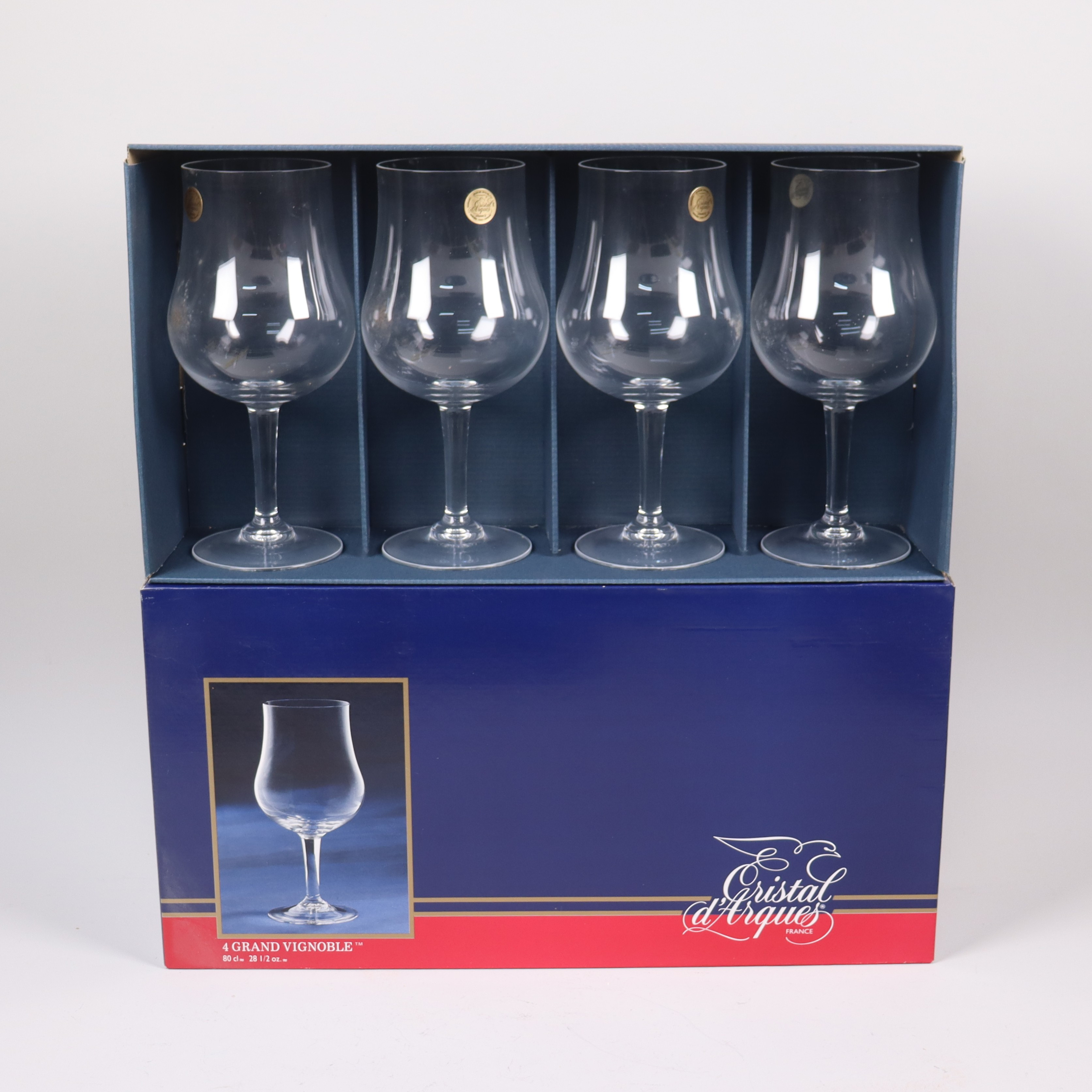 VINGLAS, "Grand Vignoble", Cristal d'Arques, 8 st.