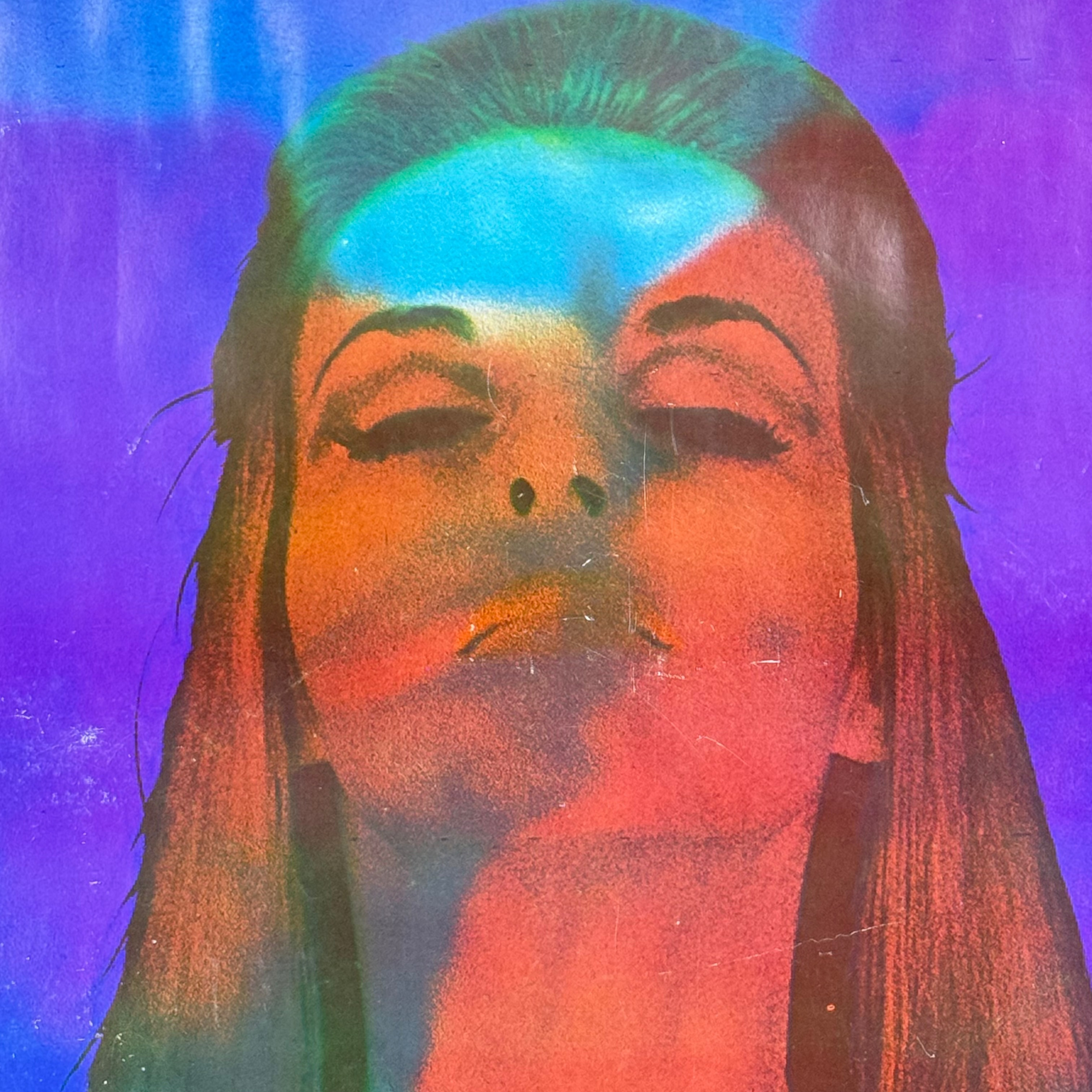 VINTAGE POSTER/AFFISH " Purple Ecstasy", märkt - 1967 Wing Orchard,245 Vallejo street, San Francisco.