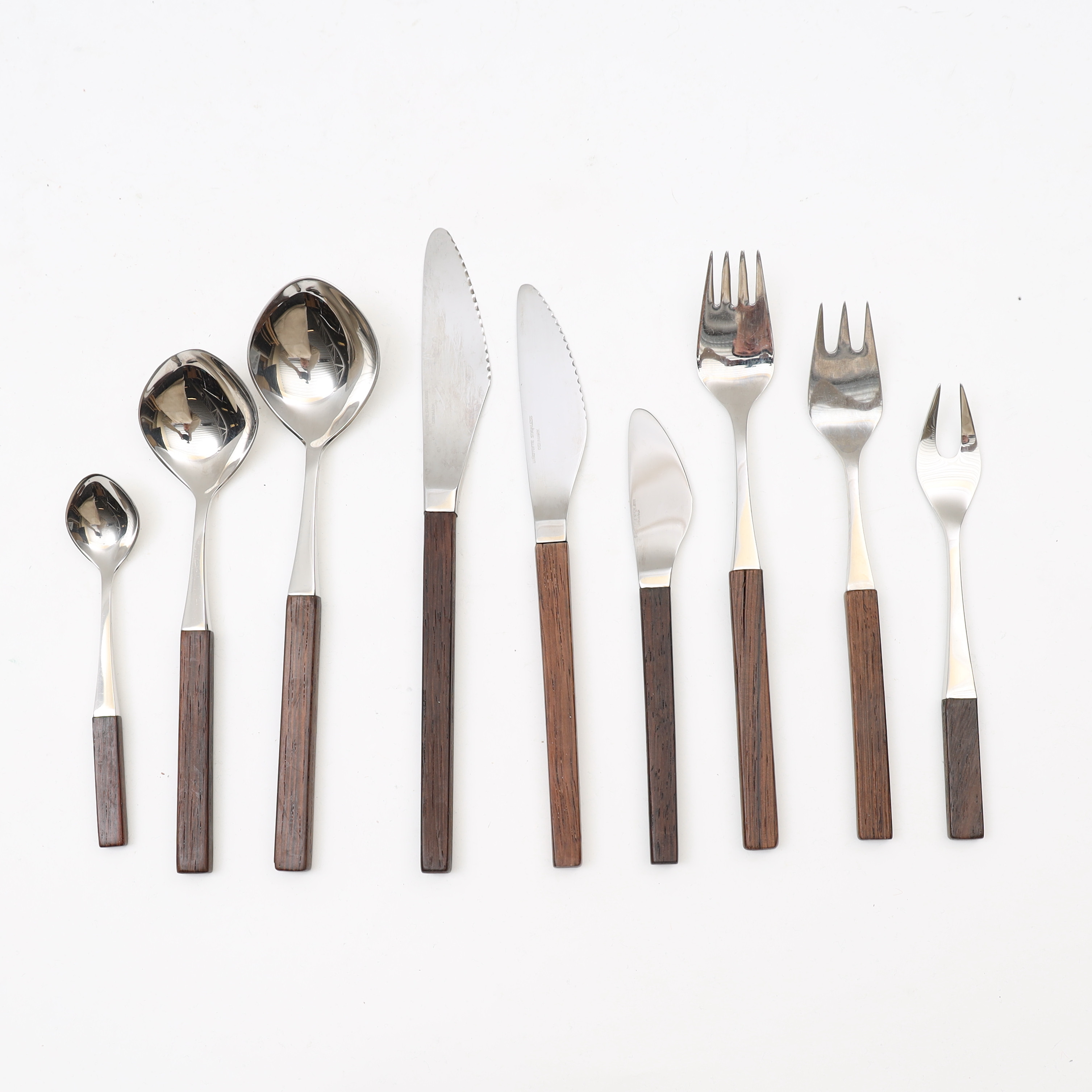 TIAS ECKHOFF. Bestickservisdelar, "Opus" Lundtofte Danmark, 1960-tal.