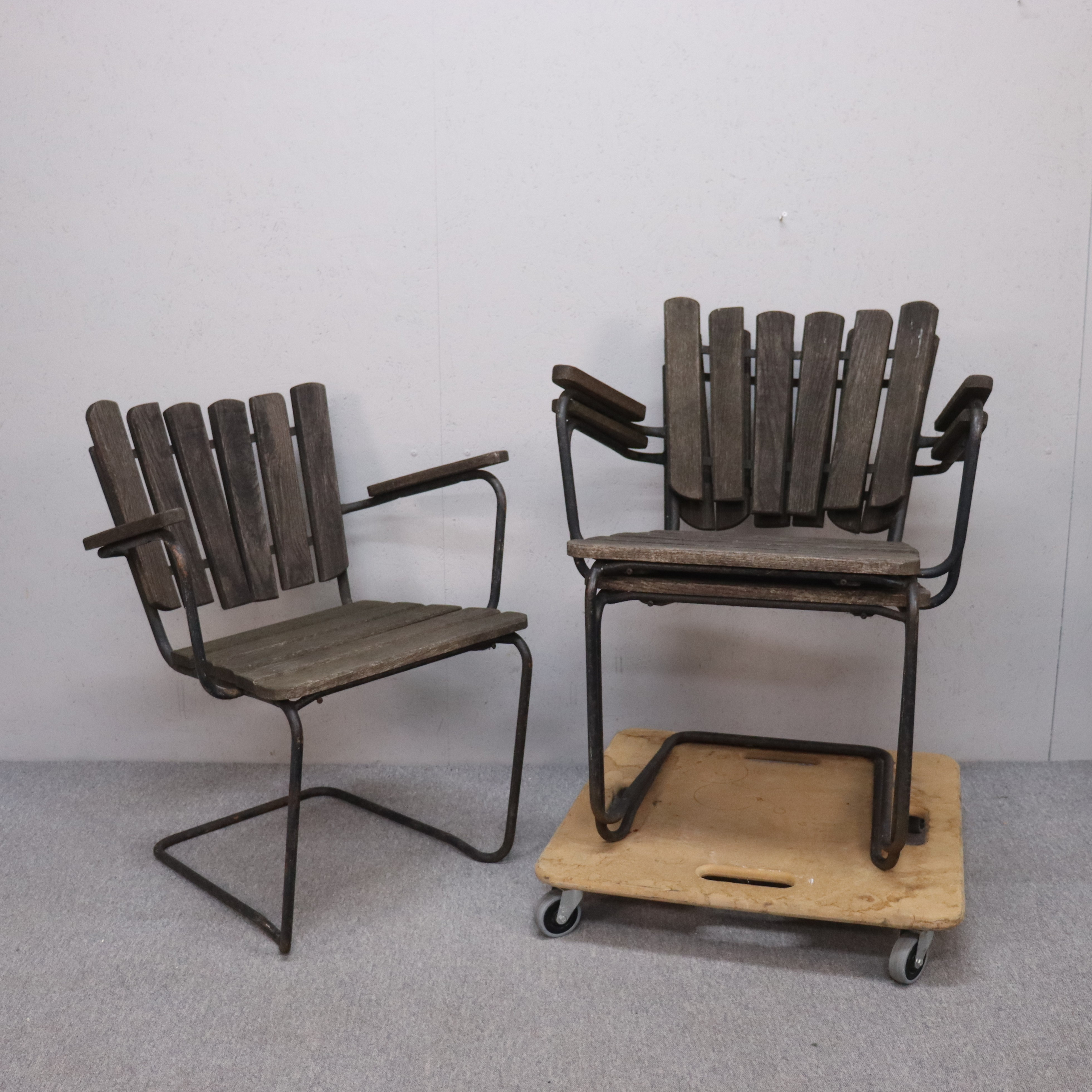 TRÄDGÅRDSSTOLAR, 1900-talets andra hälft, 3 st.