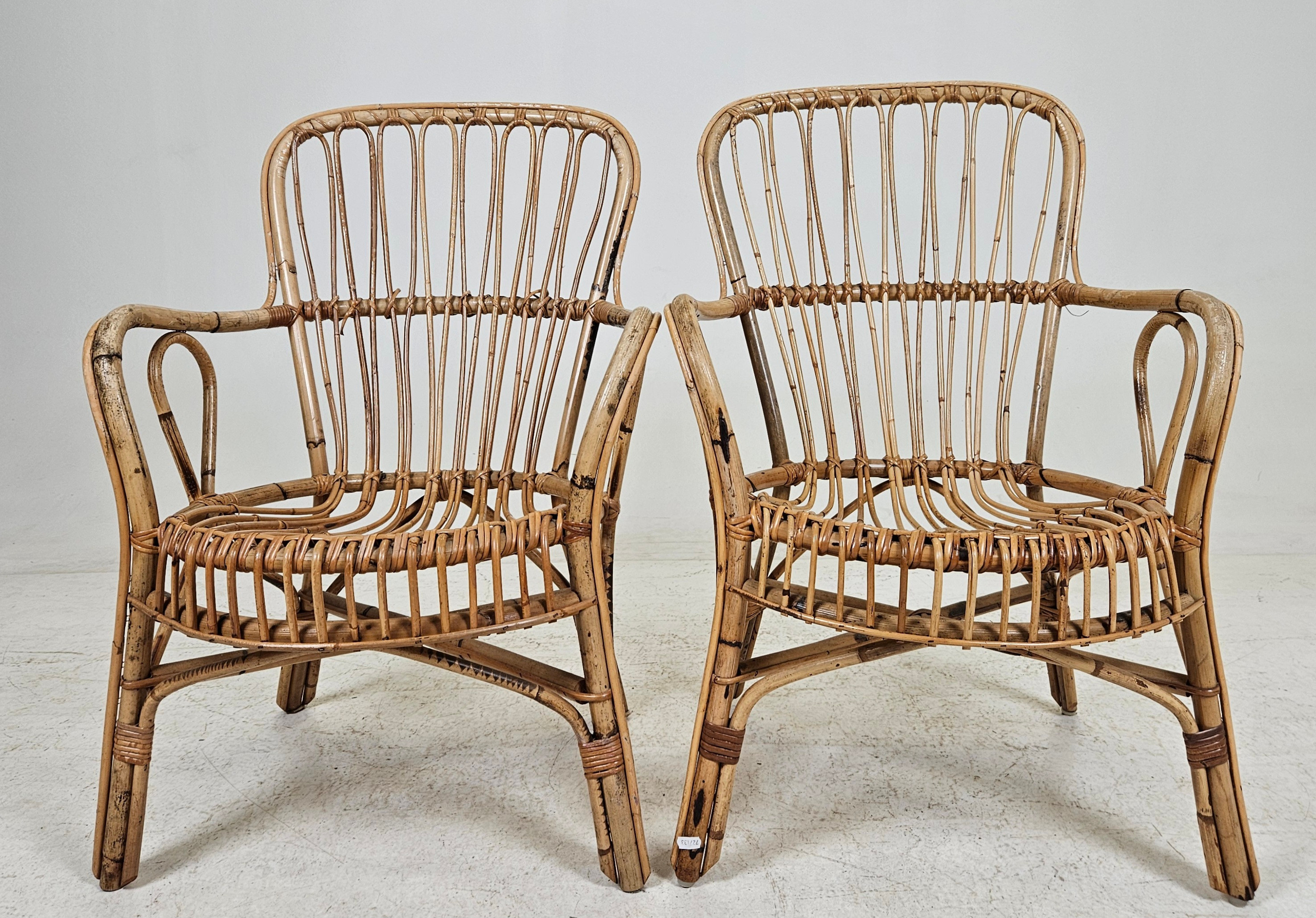 FÅTÖLJER, ett par, 1900-talets andra hälft.