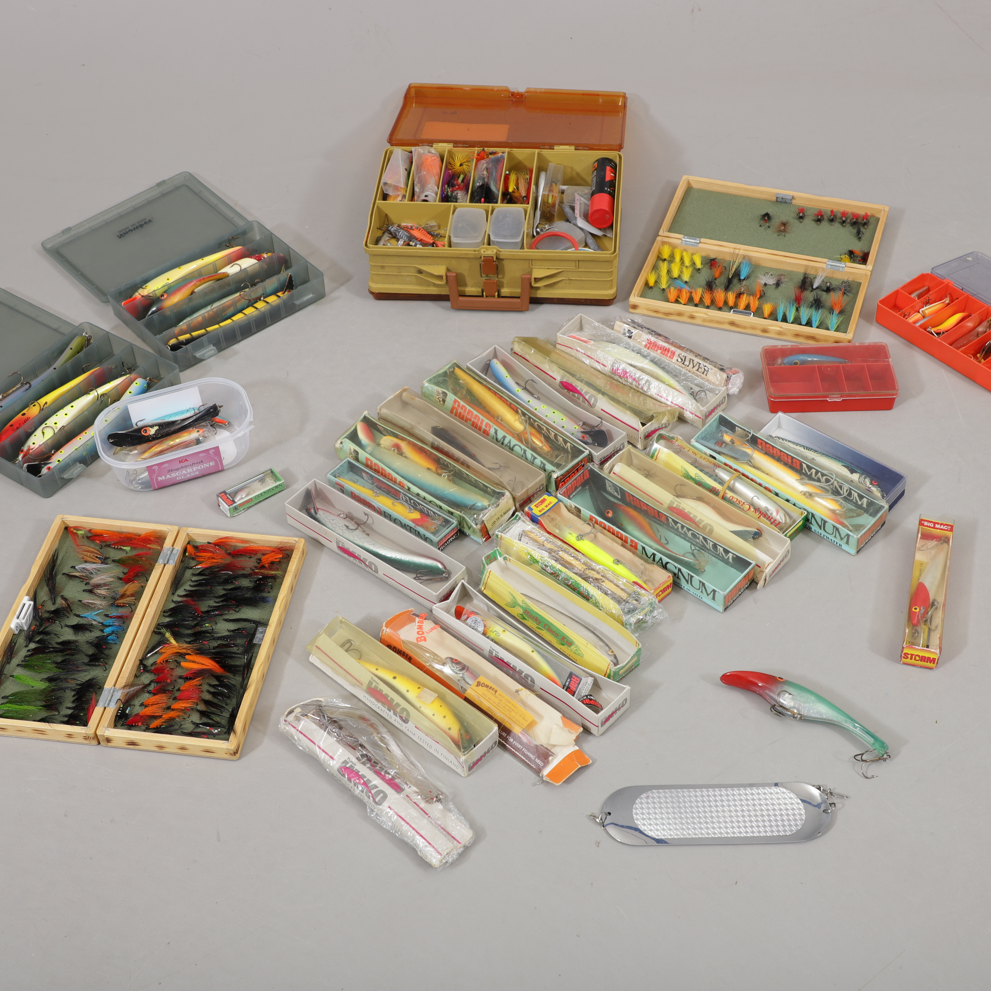 FISKEDRAG, FLUGOR OCH WOBBLERS, part, 1900-tal.