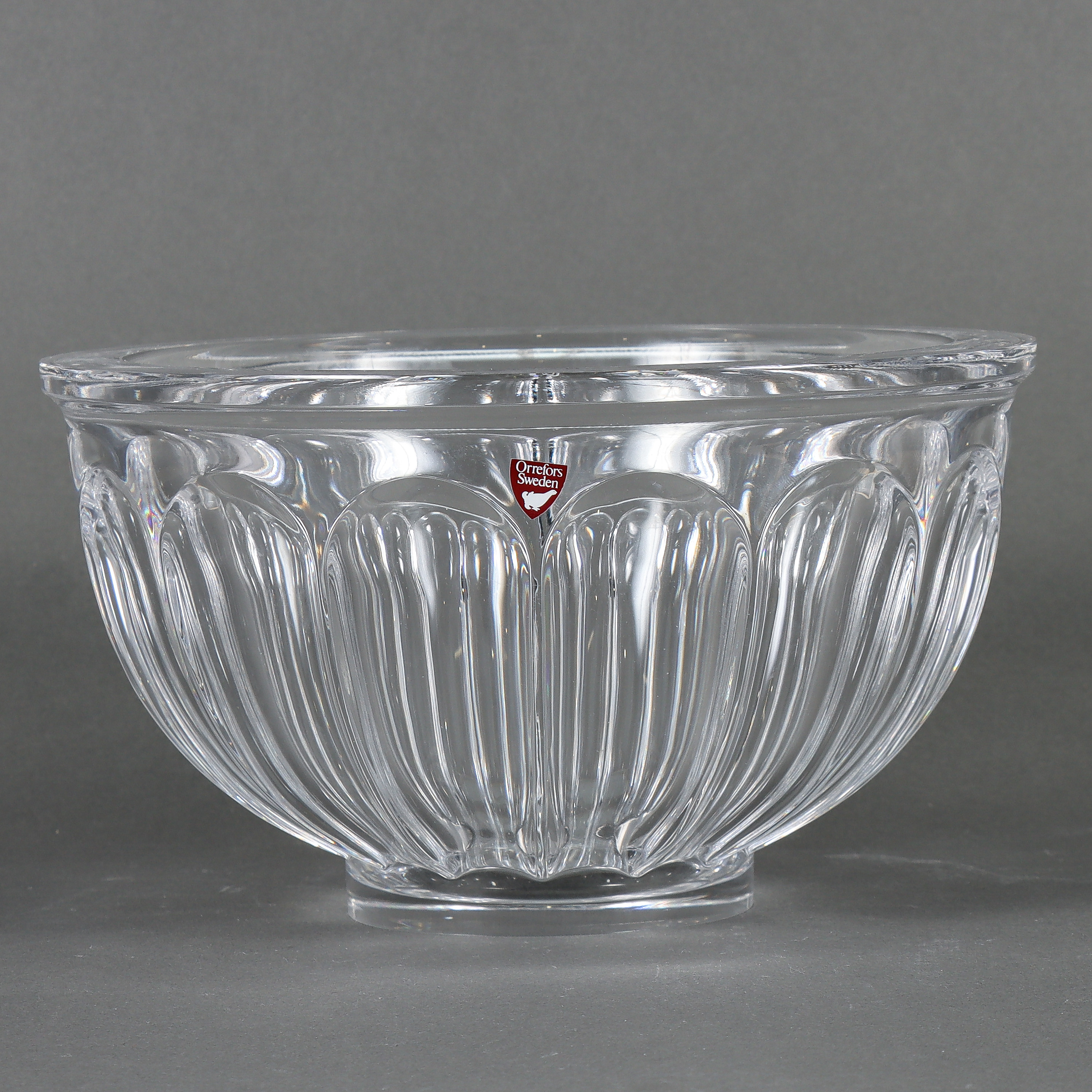 GUNNAR CYRÉN. Skål, kristall, Orrefors, signerad.